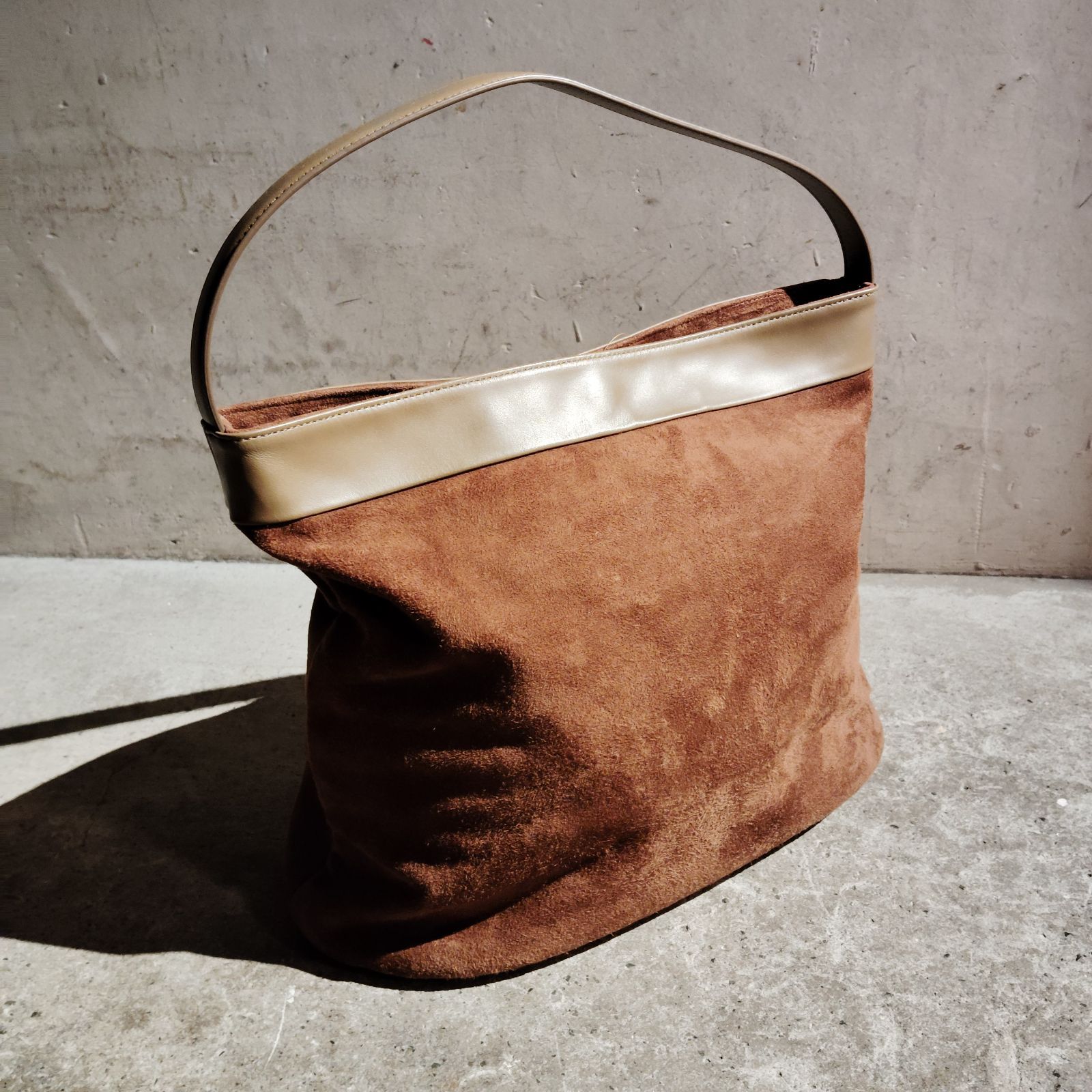 minitmute Tobo L Woody ミニットミュート スウェード バッグ トート