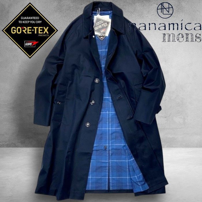 未使用　ナナミカ　バルマカーンコート S25SB032 size1 nanamica ナナミカ 日本製 2L Cotton GORE-TEX Balmacaan Coat バルマ