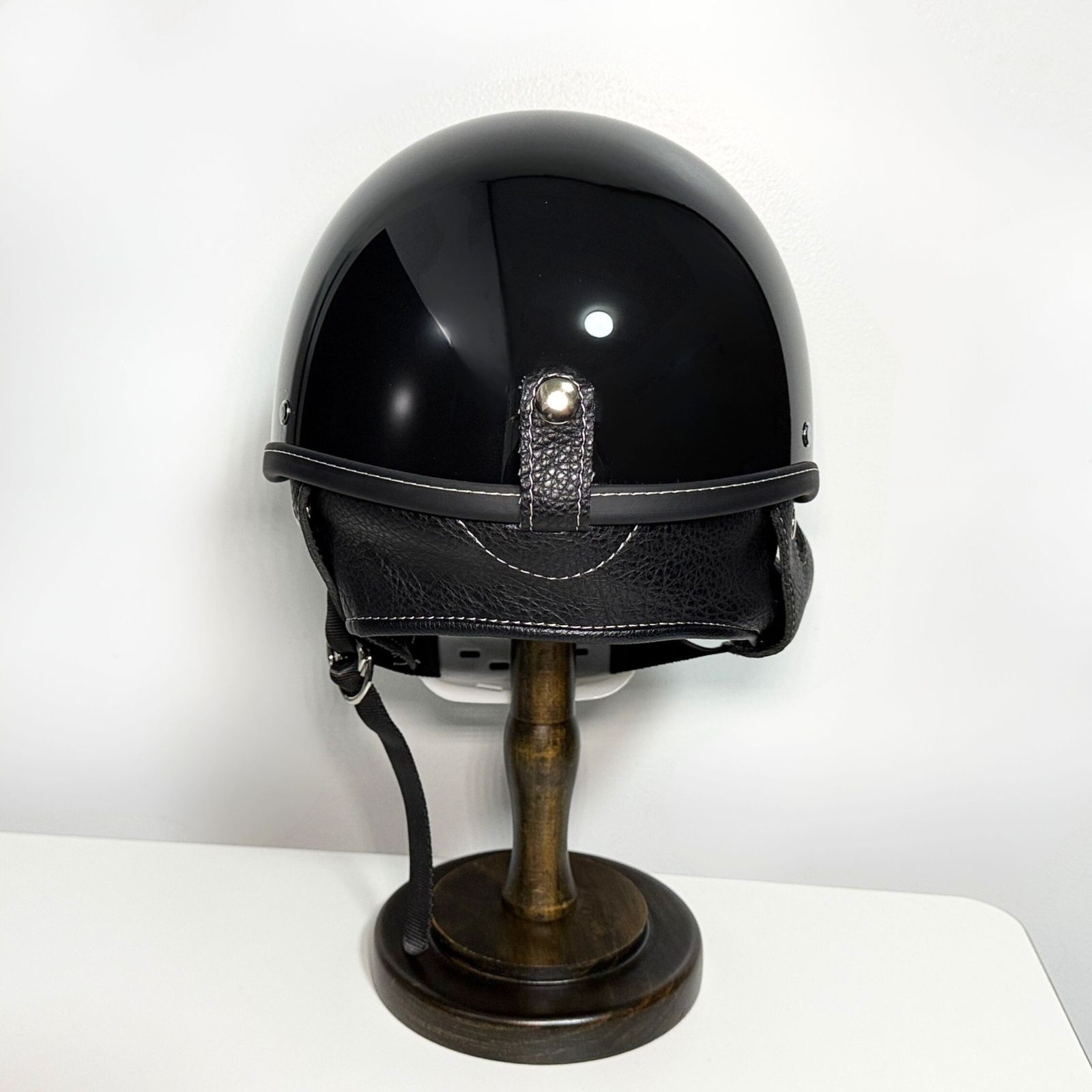 ハーフヘルメット ショーティー ブラック ポリスヘル 半ヘル ハーレー