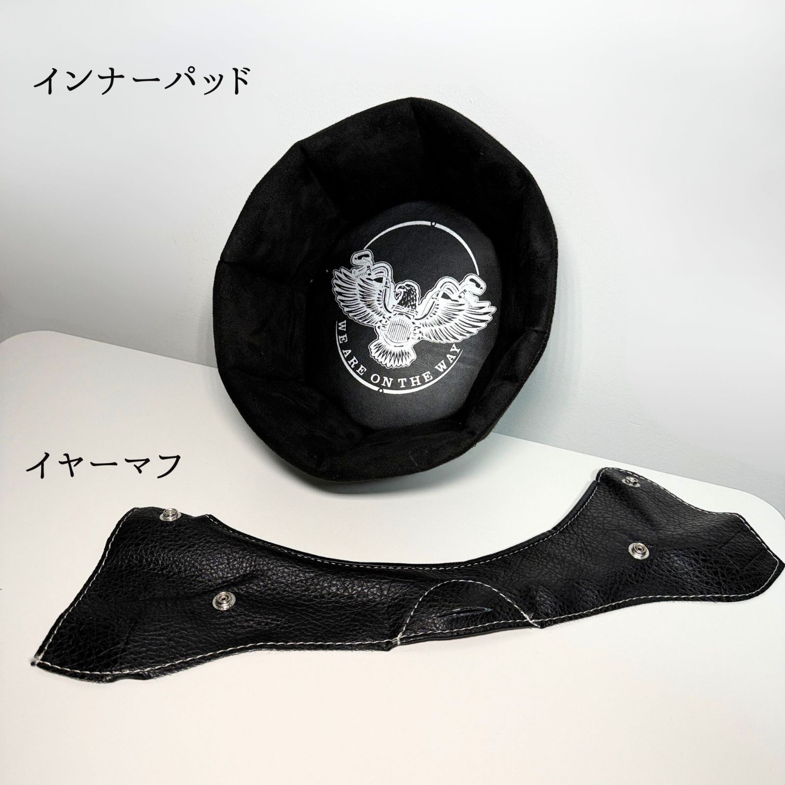 ハーフヘルメット ショーティー ブラック ポリスヘル 半ヘル ハーレー