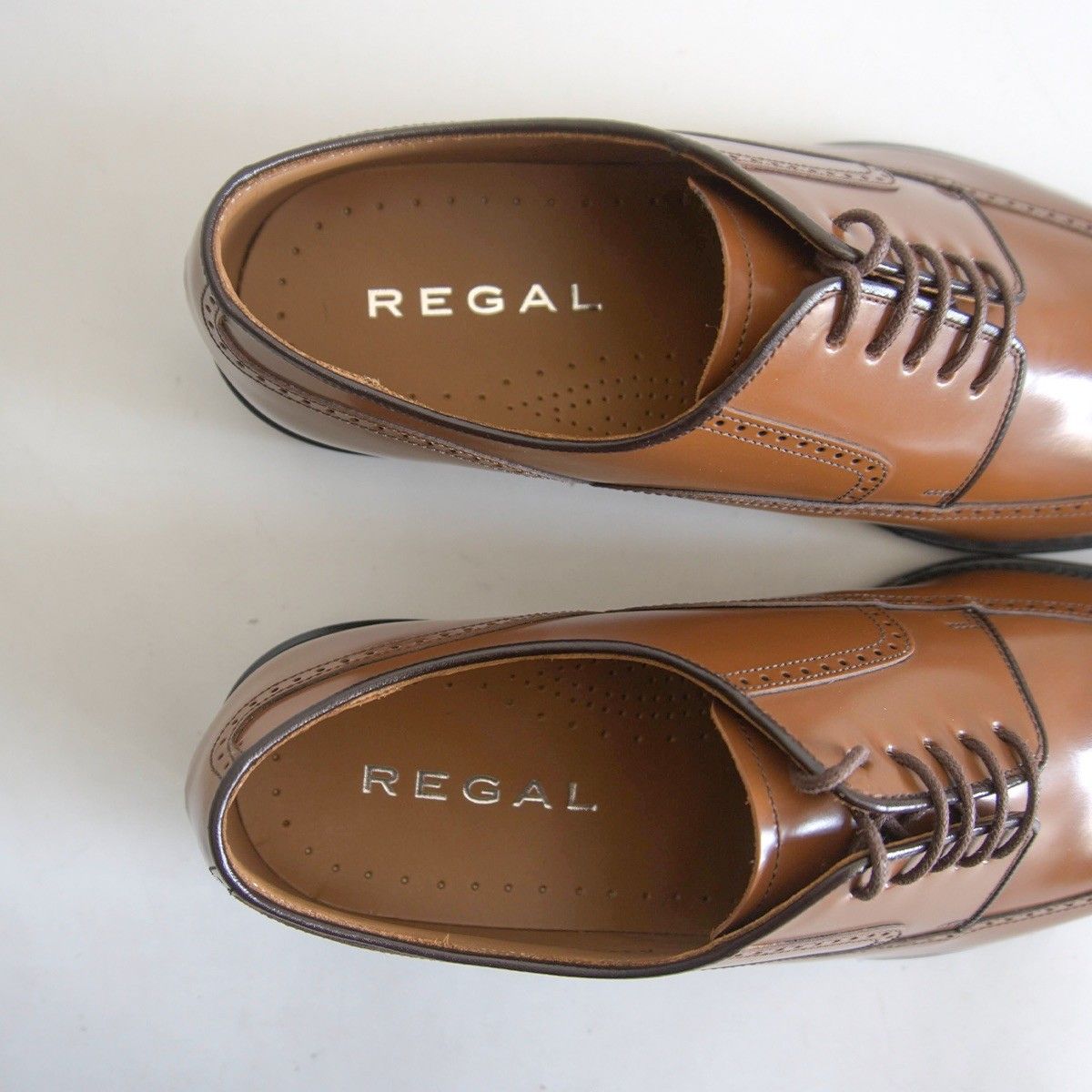 【試着のみ美品】REGAL【レザーシューズ】25cm リーガル 革靴 ブラウン 26020571 試着のみ美品】REGAL【レザーシューズ】25cm リーガル 革靴 ブラウン
