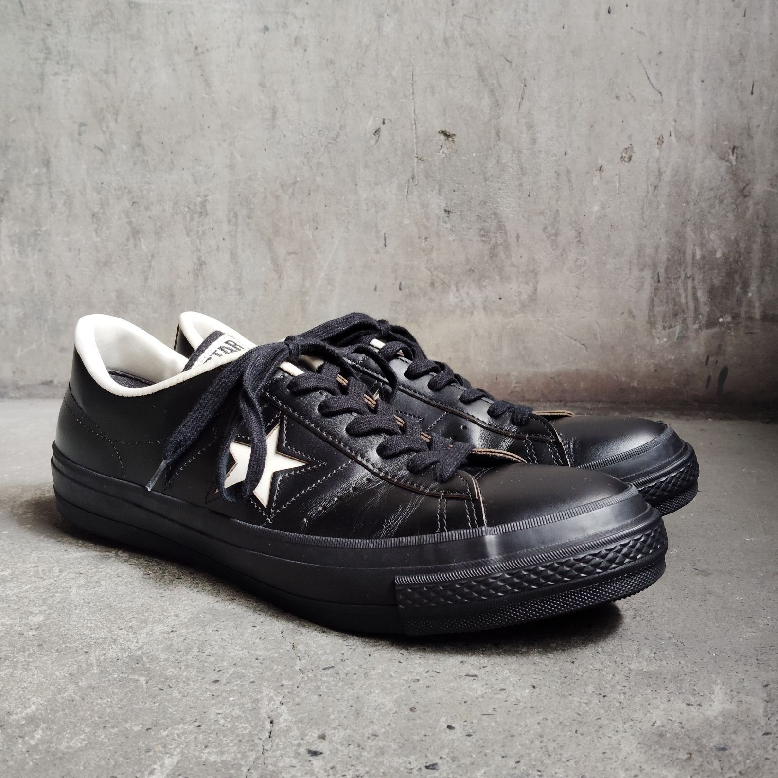 CONVERSE ONE STAR J BLACK US9.5 コンバース ワンスター ブラック 