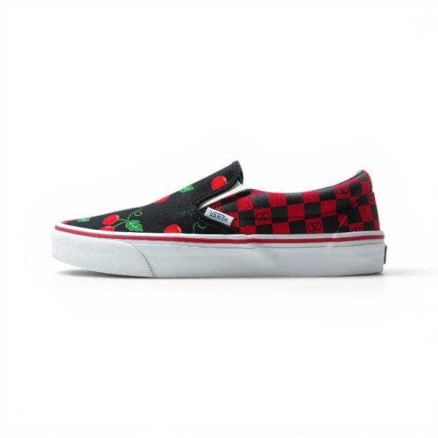 VALENTINO VANS CHERRY CHECKERBORD SLIPON サイズ41 8Y2S0M96 箱有 VALENTINO VANS CHERRY CHECKERBORD SLIPON サイズ41 8Y2S0M96 箱有