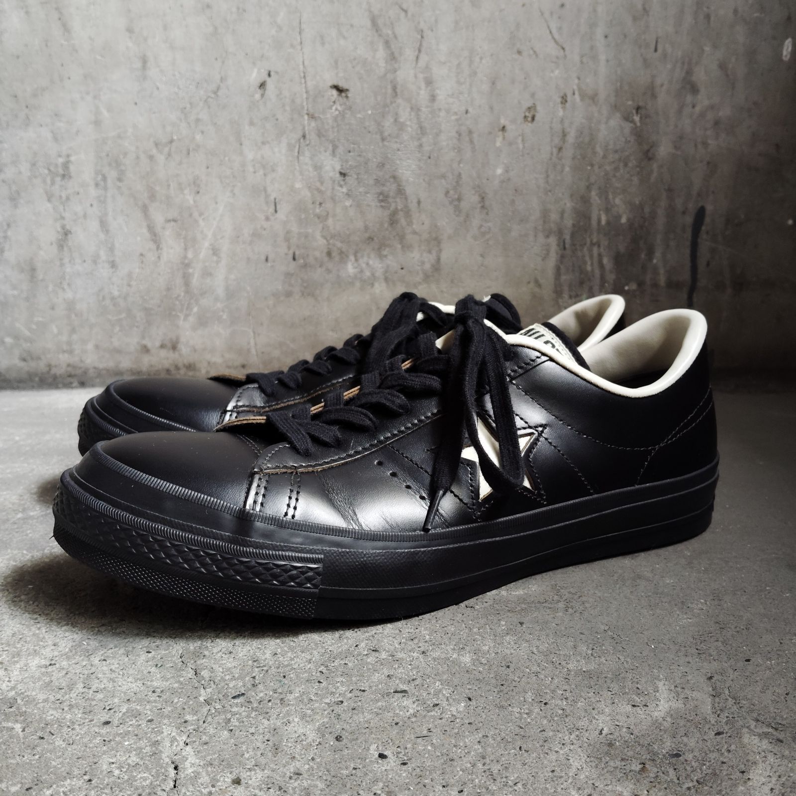 CONVERSE ONE STAR J BLACK US9.5 コンバース ワンスター ブラック
