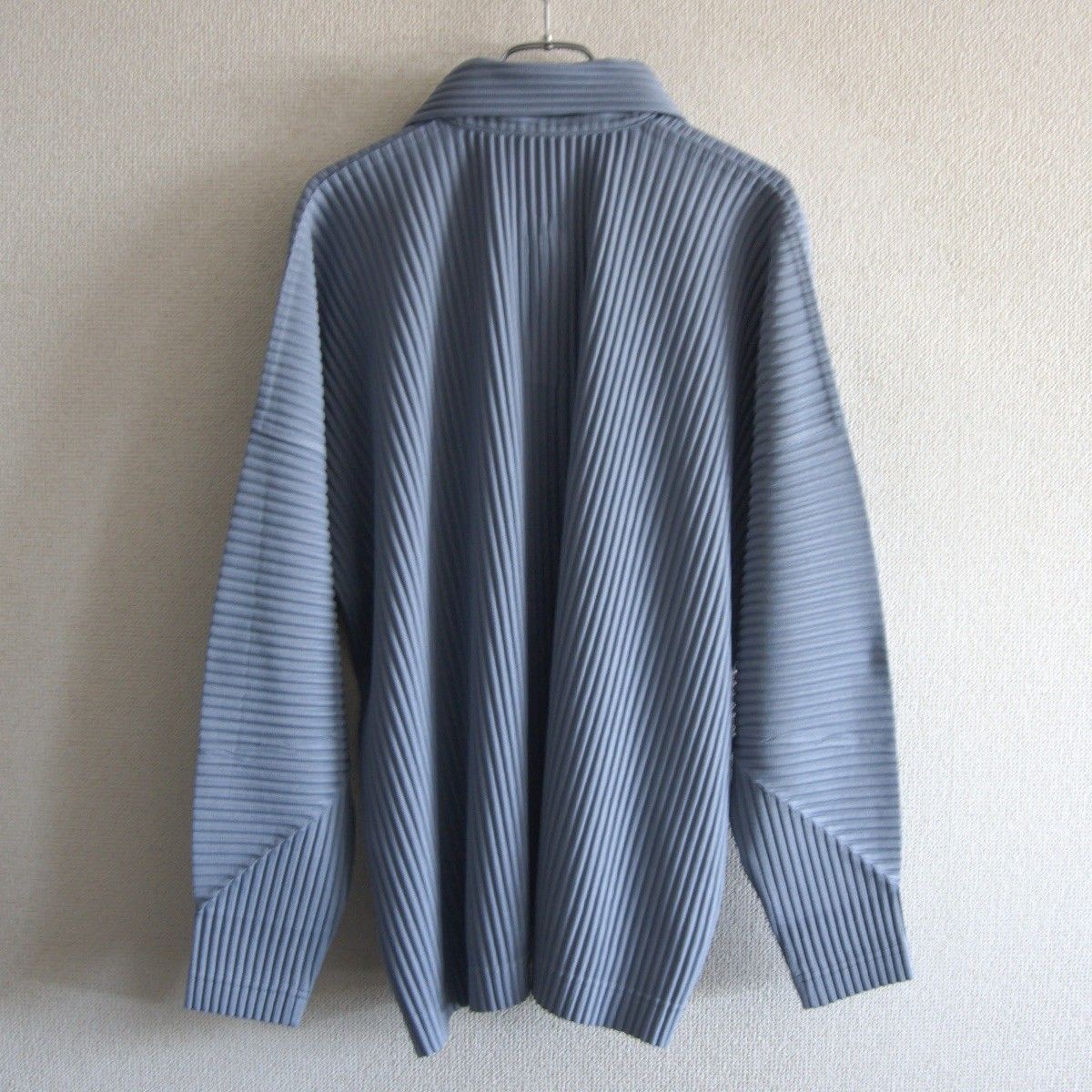 美品】 HOMME PLISSE ISSEY MIYAKE【プリーツ 長袖ポロシャツ】2