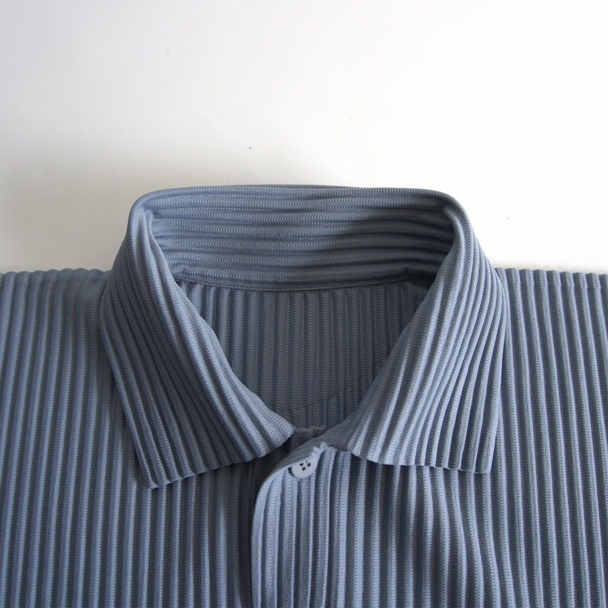 美品】 HOMME PLISSE ISSEY MIYAKE【プリーツ 長袖ポロシャツ】2
