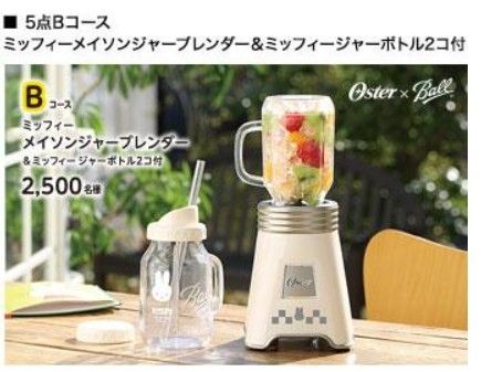 非売品◎フジパン 当選品 ミッフィー Oster メイソンジャーブレンダー