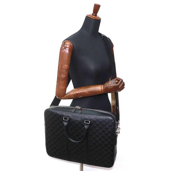 【美品】GUCCI 極上カーフレザー ブリーフケース 2wayウェブ ビジネス 中古・古着通販】GUCCI (グッチ) グッチシマ 2WAYブリーフケース