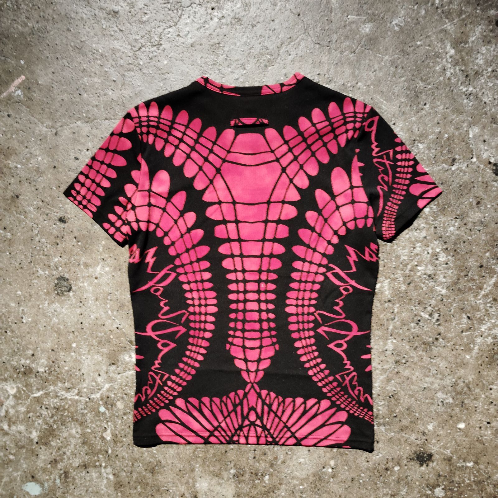 Jean Paul GAULTIER HOMME 90s クロコ柄エステルカットソー 総柄 48