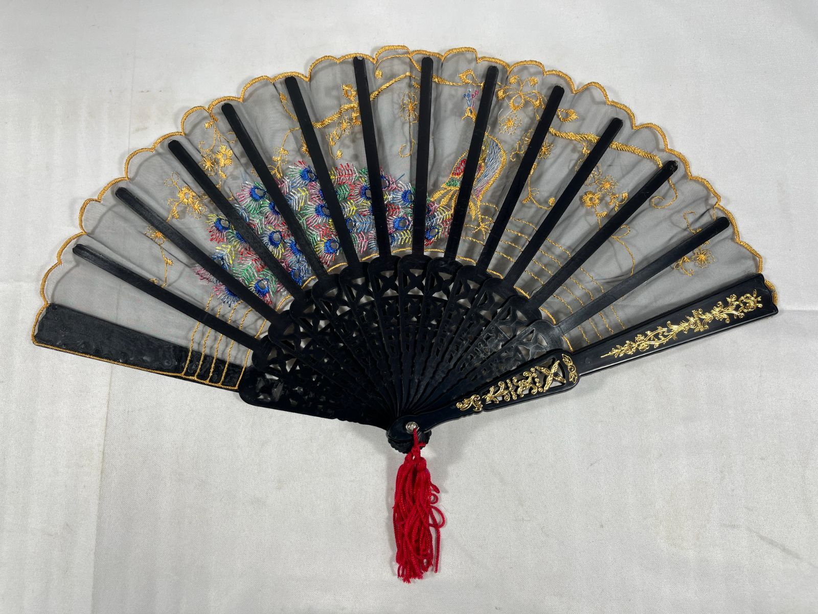 扇子 孔雀 中国 台湾 ファッション インテリア コレクション お土産