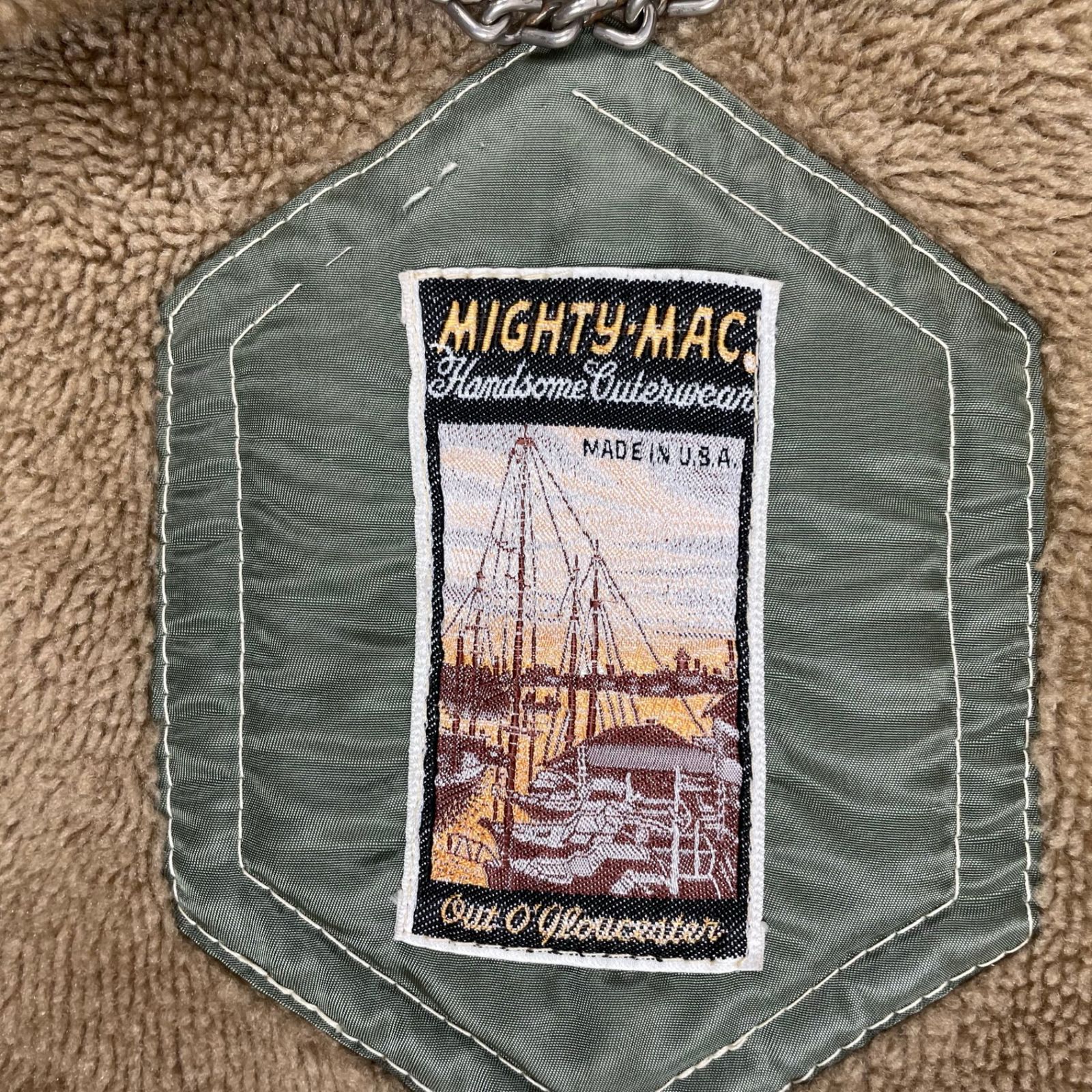MIGHTY-MAC マイティマック / 7-80s ボアフーデッドジャケット MADE IN 
