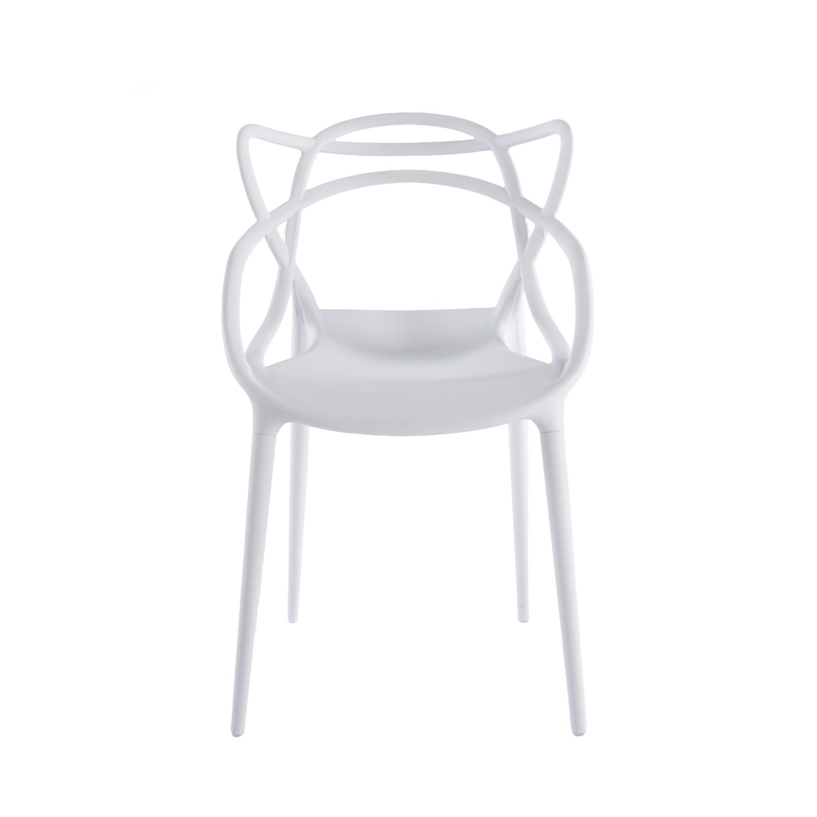 数量限定セール」 2 脚セットホワイト猫耳デザイン PP 製ダイニング