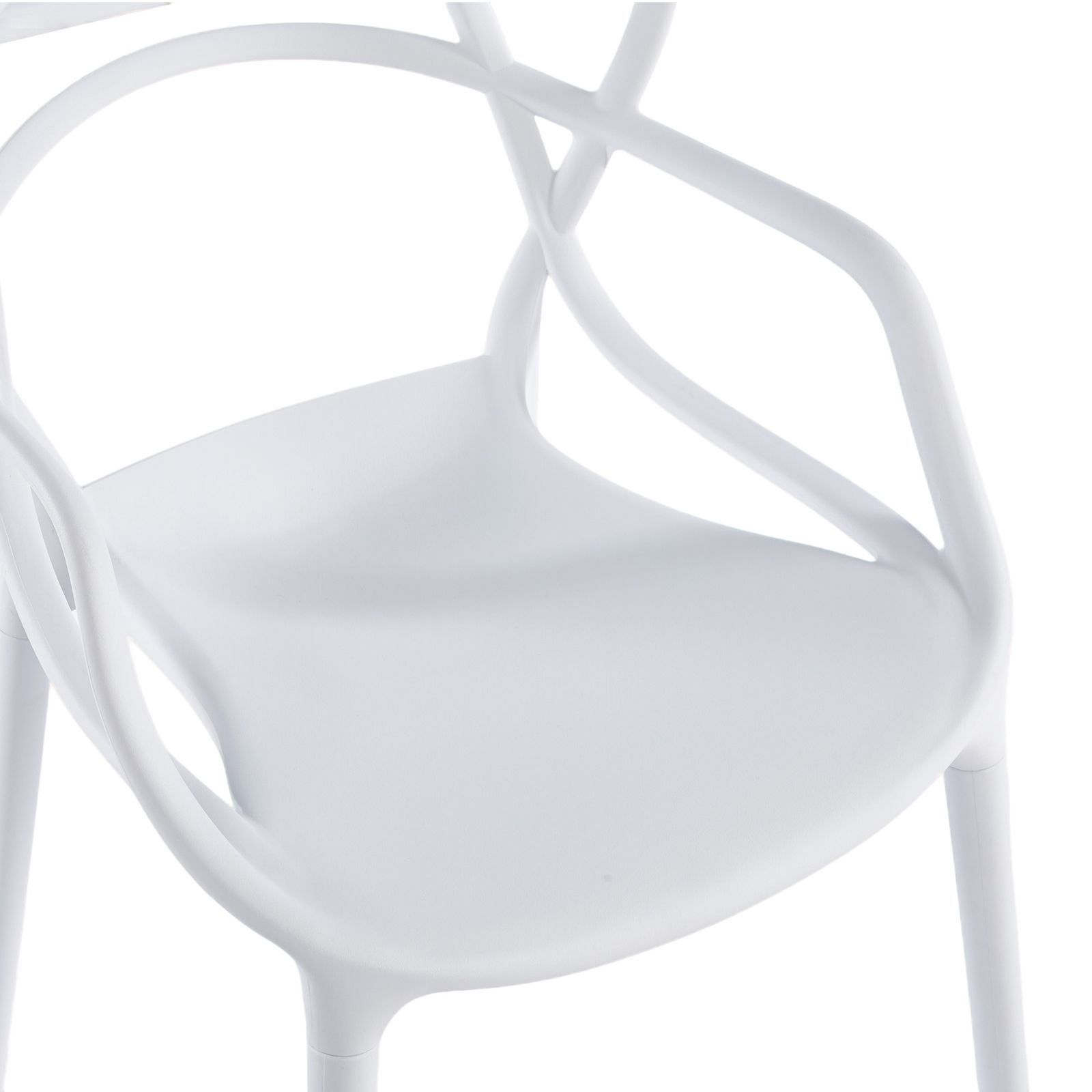 数量限定セール」 2 脚セットホワイト猫耳デザイン PP 製ダイニング