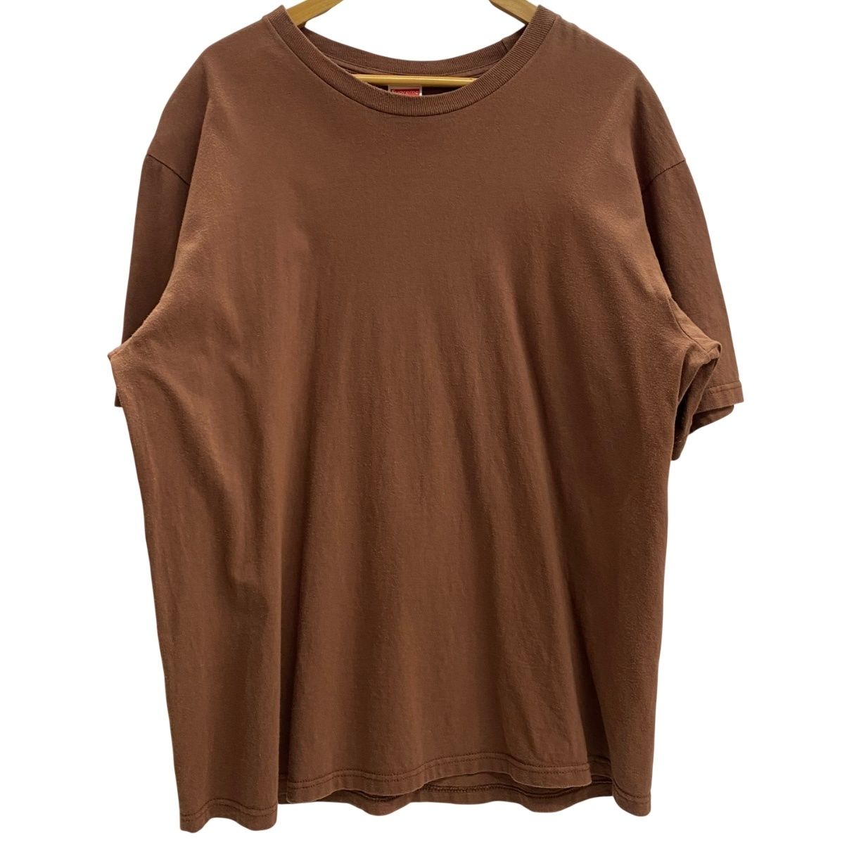 シュプリーム SUPREME FW17 Crash Tee 背面ロゴ Tシャツ ブラウン L
