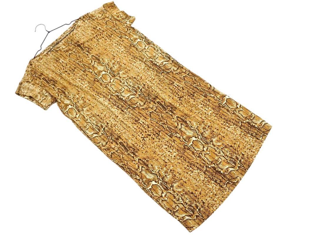 Tory Burch トリーバーチ シルク100% アニマル柄 Iライン ワンピース