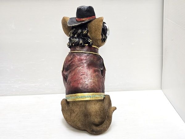 中古品】 マイケルジャクソン 犬 置物 オーナメント オブジェ