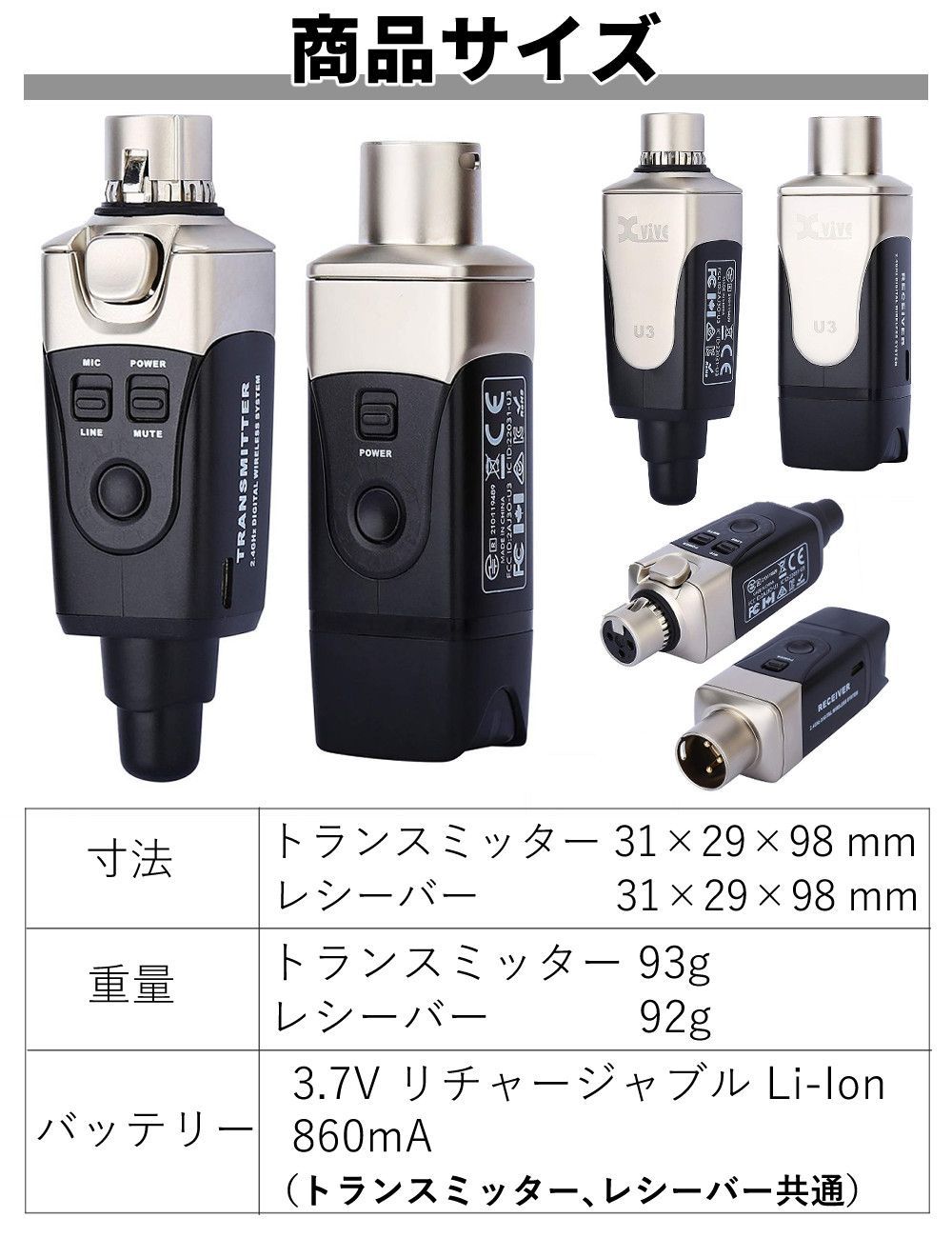 開梱品/通電済/使用済/化粧箱汚れ有】 Xvive エックスバイブ