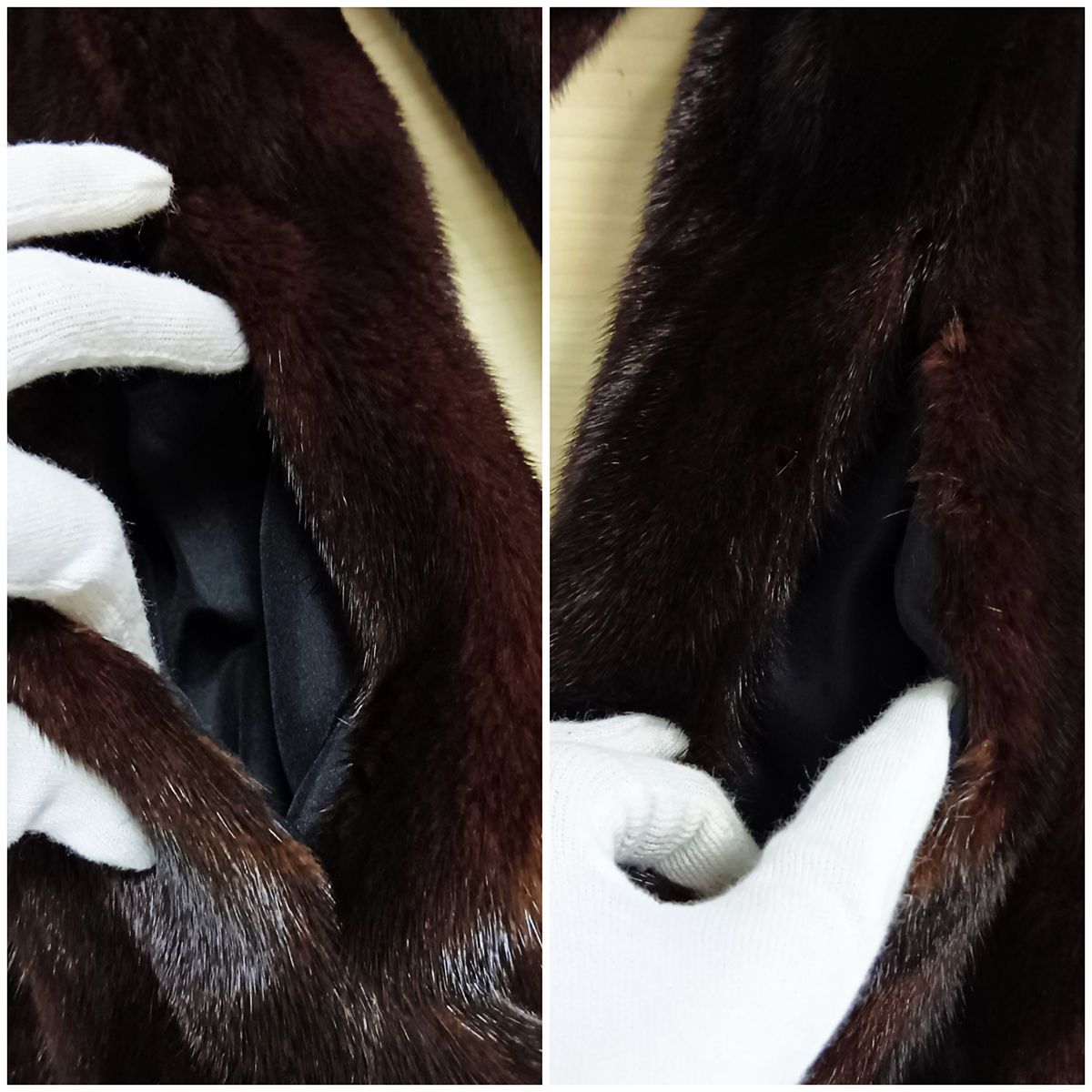 BLACKGLAMA ブラックグラマ ファーコート ミンク 本毛皮 ブラウン