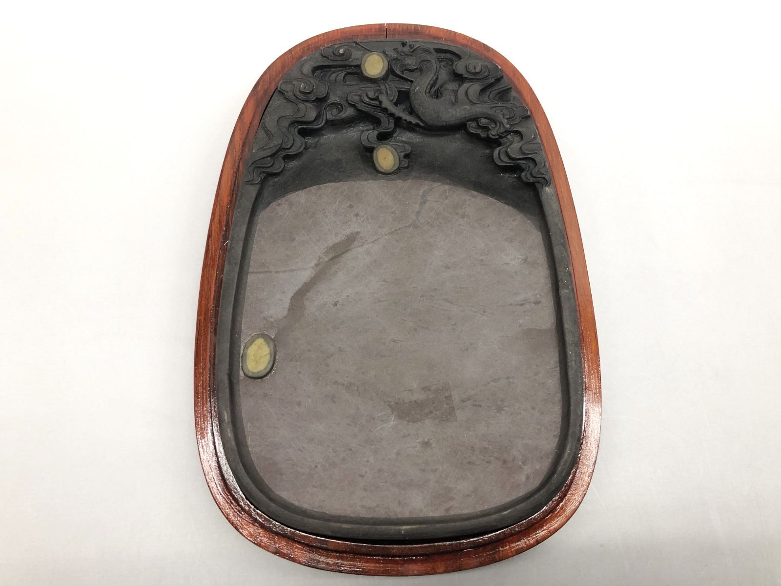 端渓硯 端渓硯 大 吉慶有餘 長24.5cm 端渓硯 大 吉慶有餘 長24.5cm