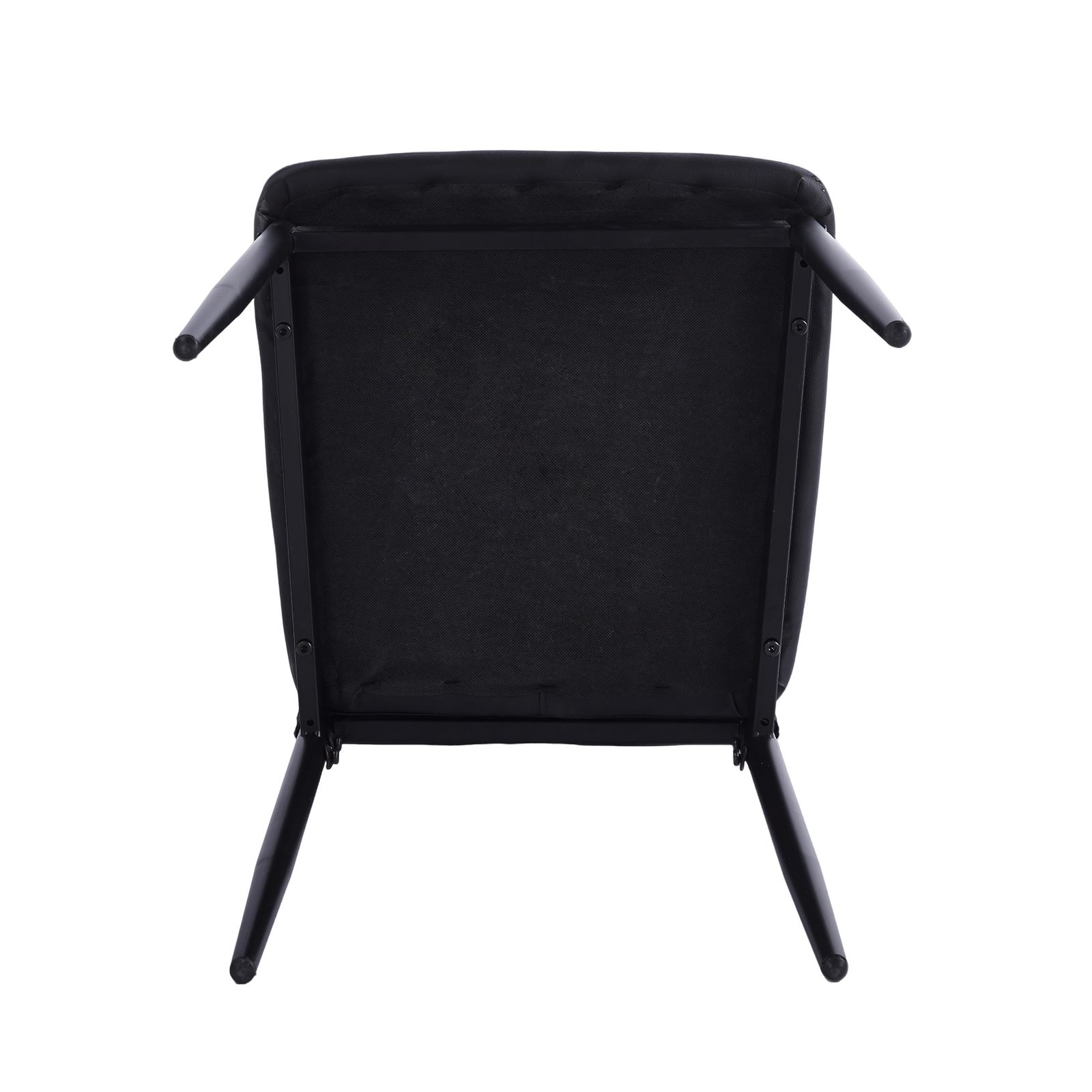 数量限定セール」 4 脚セット ダイニングチェア ブラック PU ブラック