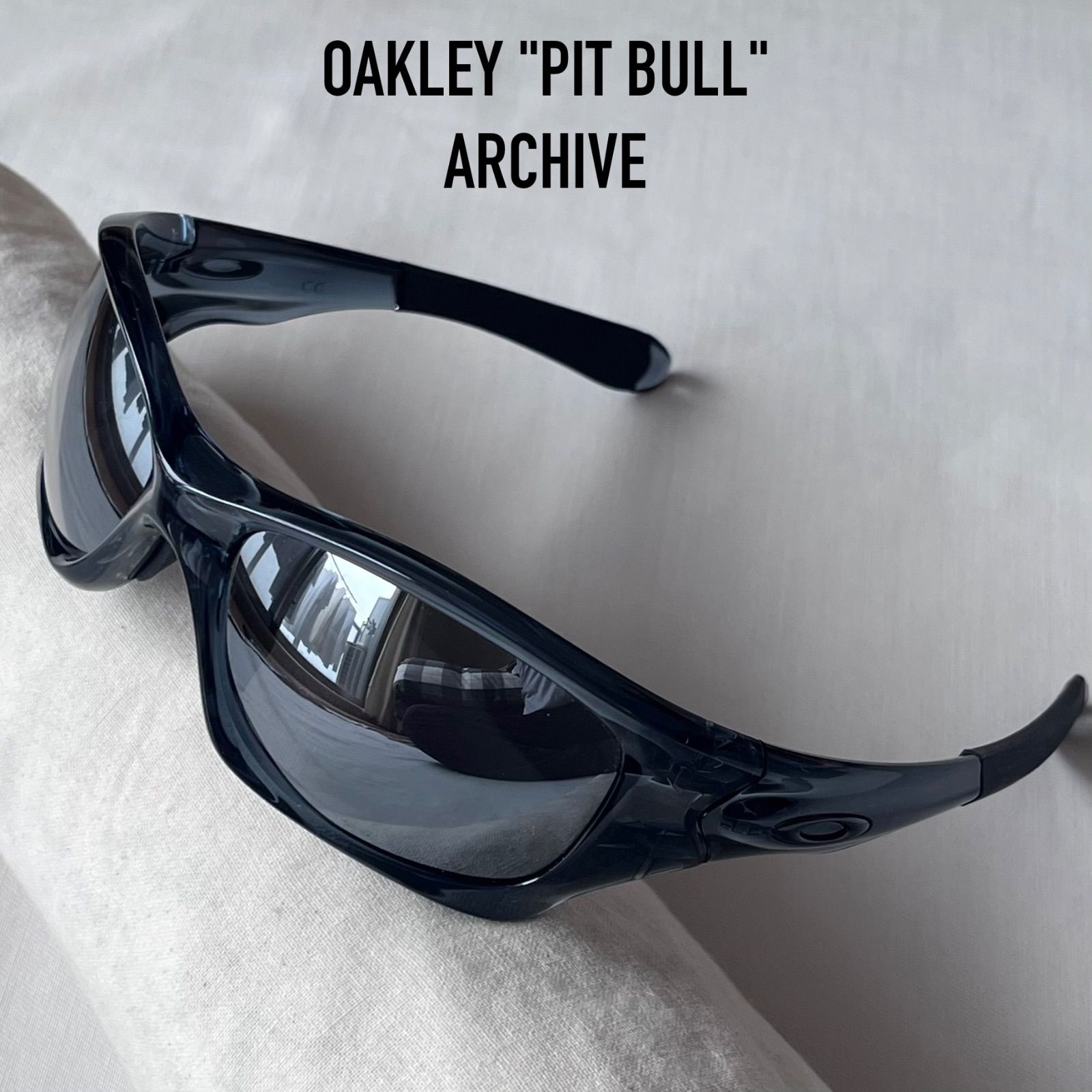 oakley サングラス　pitbull クリスタルブラック　廃盤 オークリー oakley ピットブル pit bull サングラス クリスタル