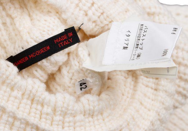 アレキサンダーマックイーンAlexander McQUEEN デザイン編み背中空き