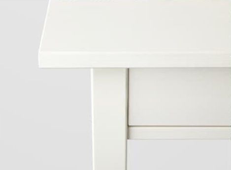 IKEA (イケア) HEMNES ヘムネス サイドテーブル - ホワイトステイン 