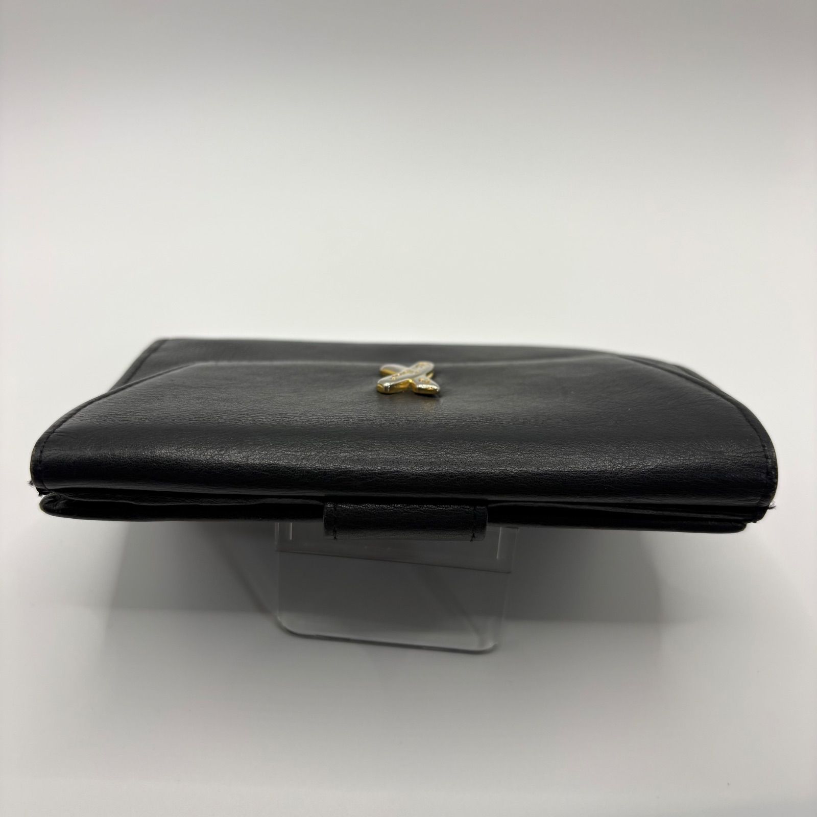 Paloma Picasso パロマピカソ 二つ折り財布 黒 ブラック レザー カード