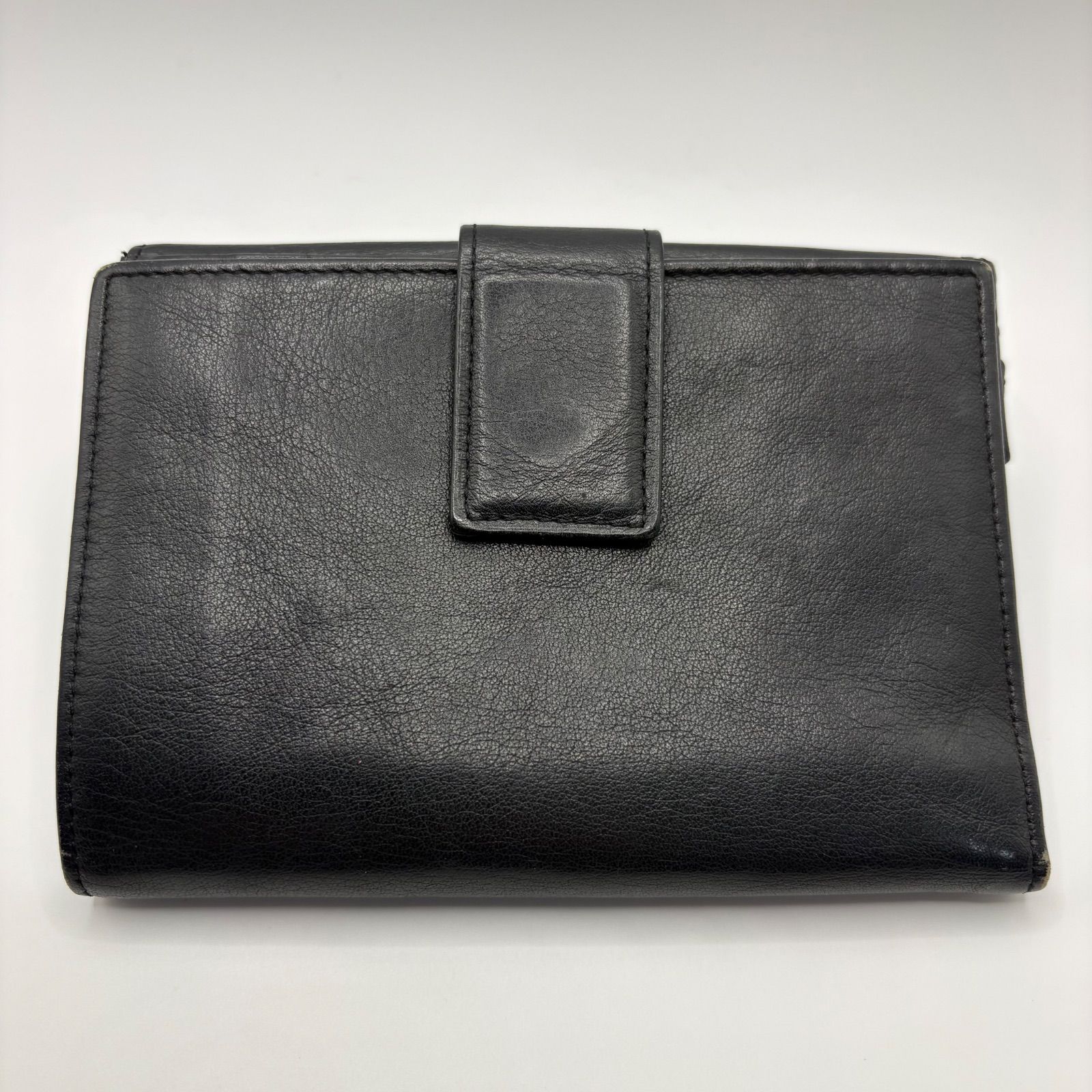 Paloma Picasso パロマピカソ 二つ折り財布 黒 ブラック レザー カード