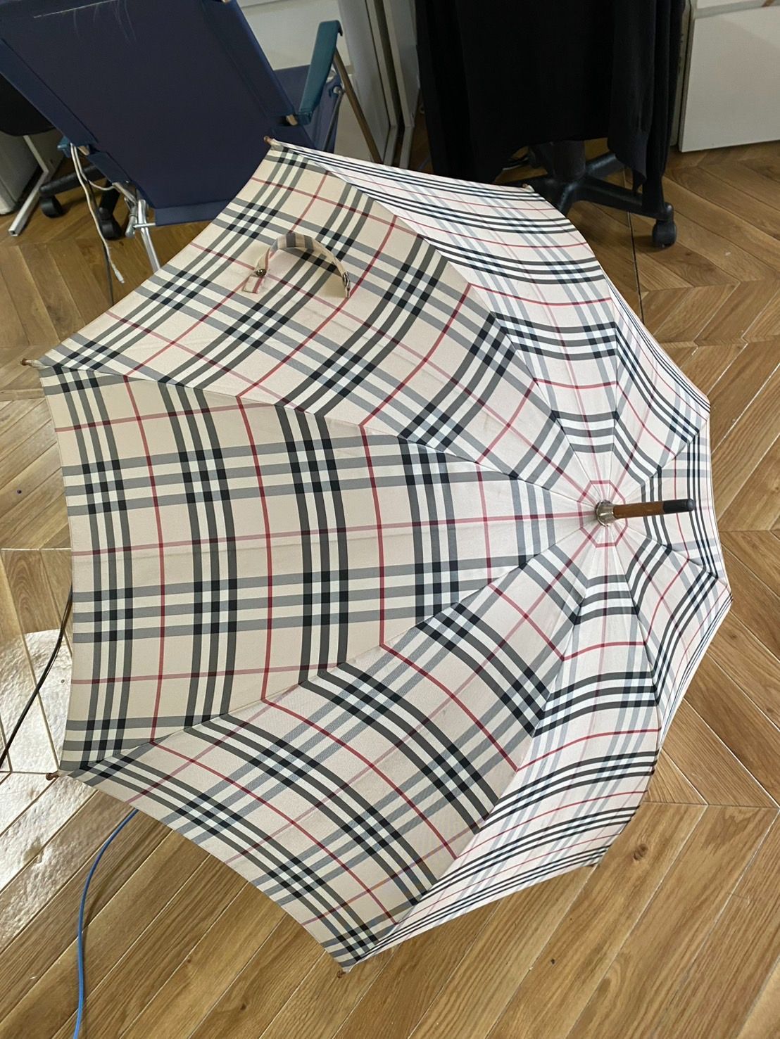BURBERRY バーバリー ノバチェック 雨傘 長傘 ベージュ レディース