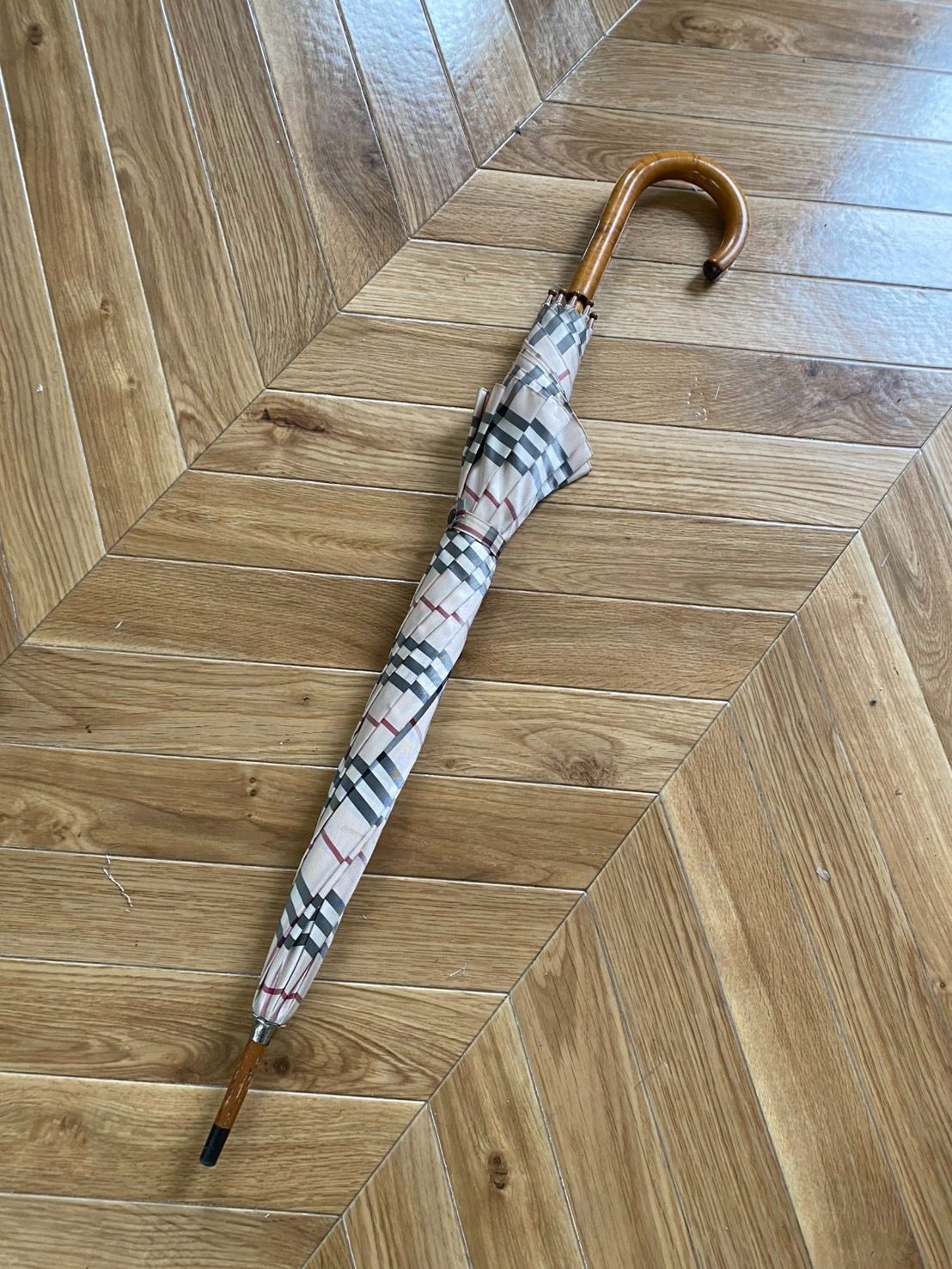 BURBERRY バーバリー ノバチェック 雨傘 長傘 ベージュ レディース