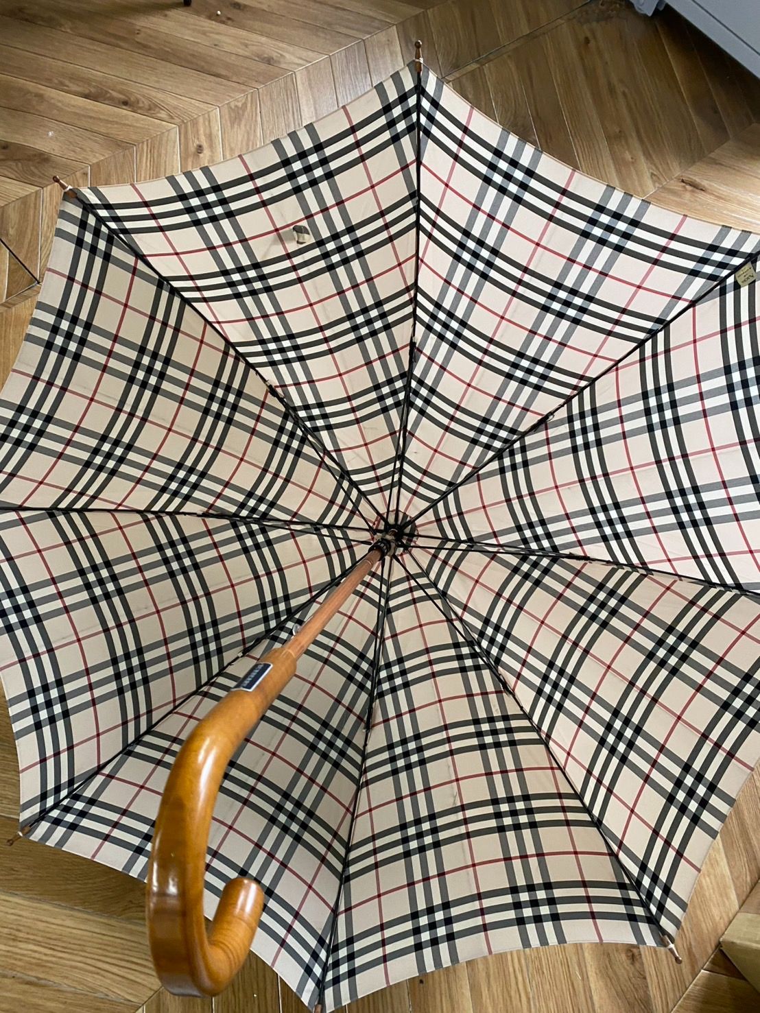 BURBERRY バーバリー ノバチェック 雨傘 長傘 ベージュ レディース