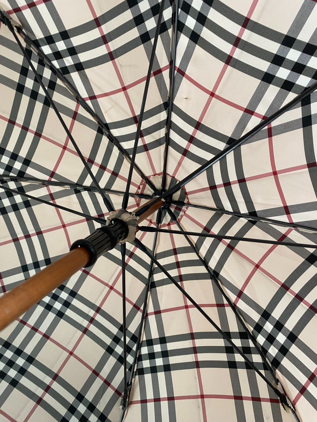 BURBERRY バーバリー ノバチェック 雨傘 長傘 ベージュ レディース