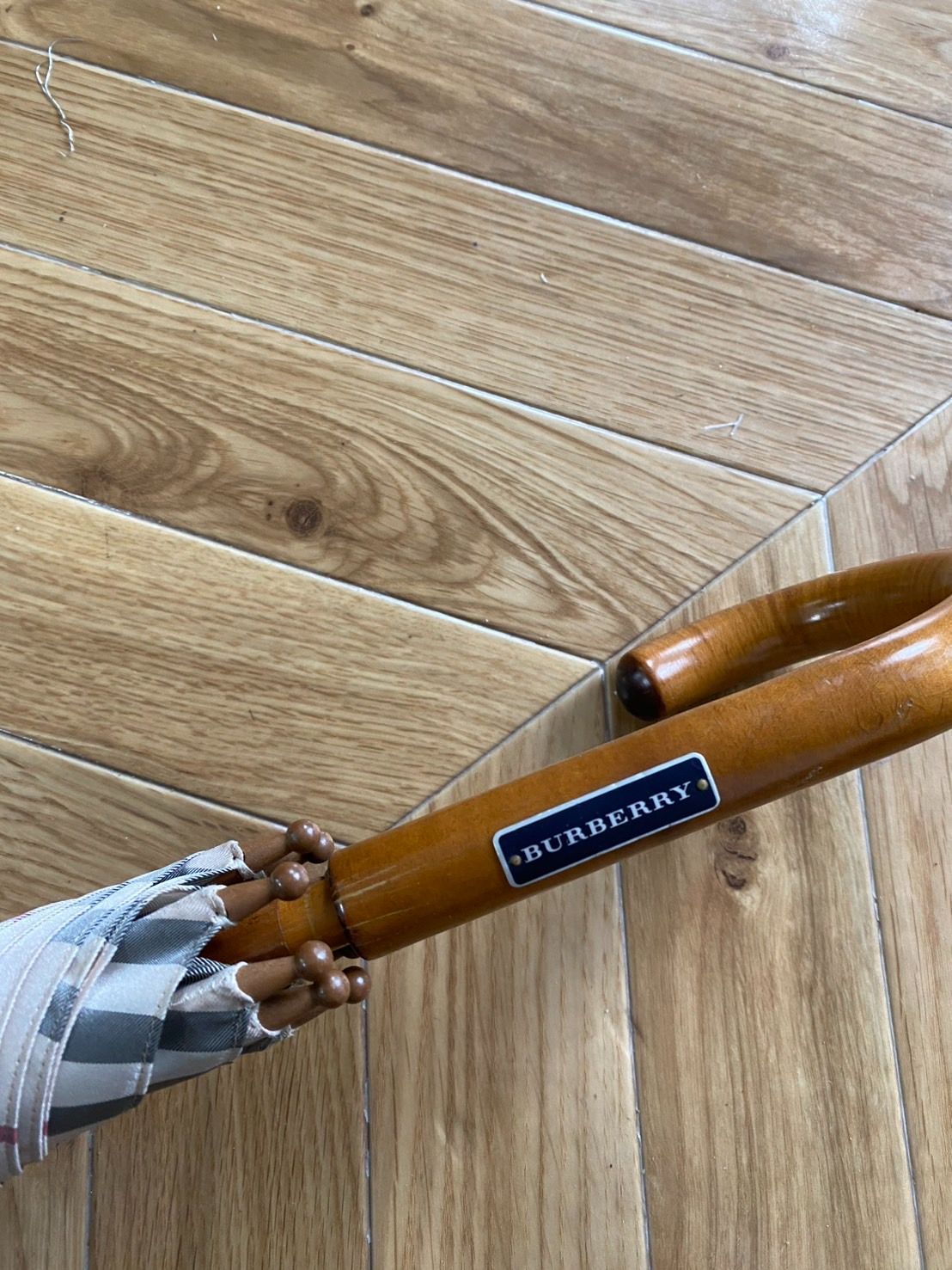 BURBERRY バーバリー ノバチェック 雨傘 長傘 ベージュ レディース
