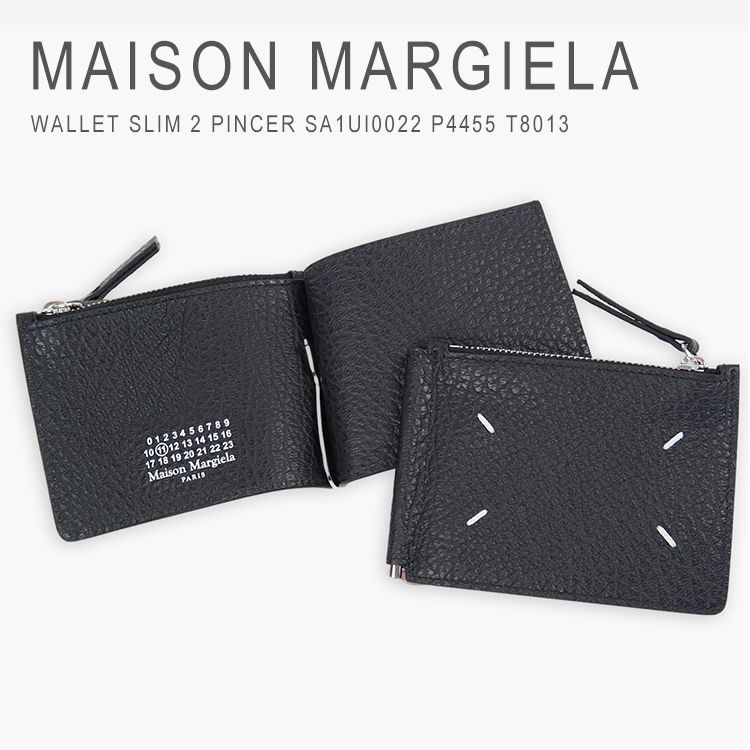 新品未使用 マルジェラ 財布 二つ折り マネークリップ 小銭入れ付き 