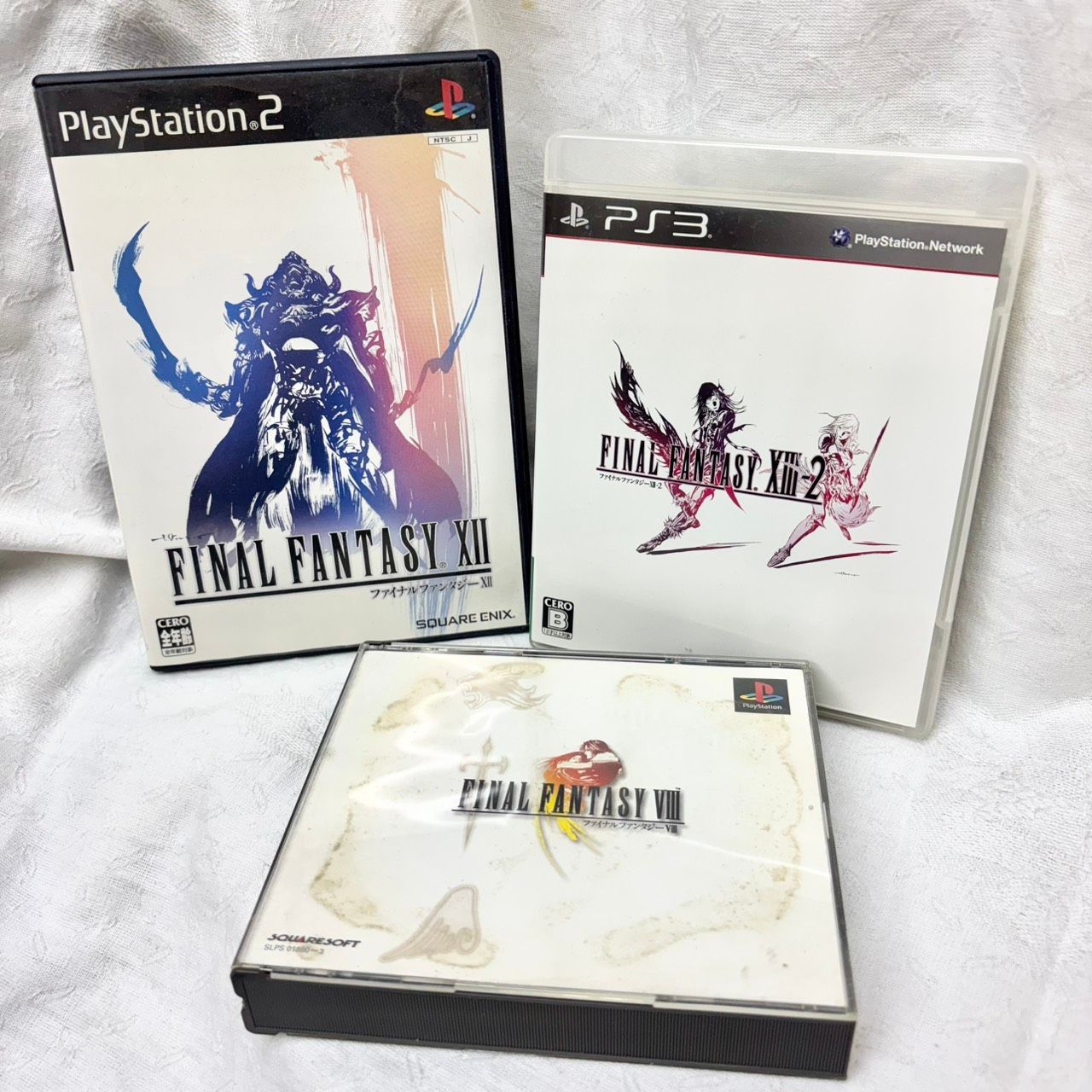 422 PS PS2 PS3 ソフト 3本セット ファイナルファンタジーVIII XII XIII-2 まとめ売り FF8 FF12 FF13 ...
