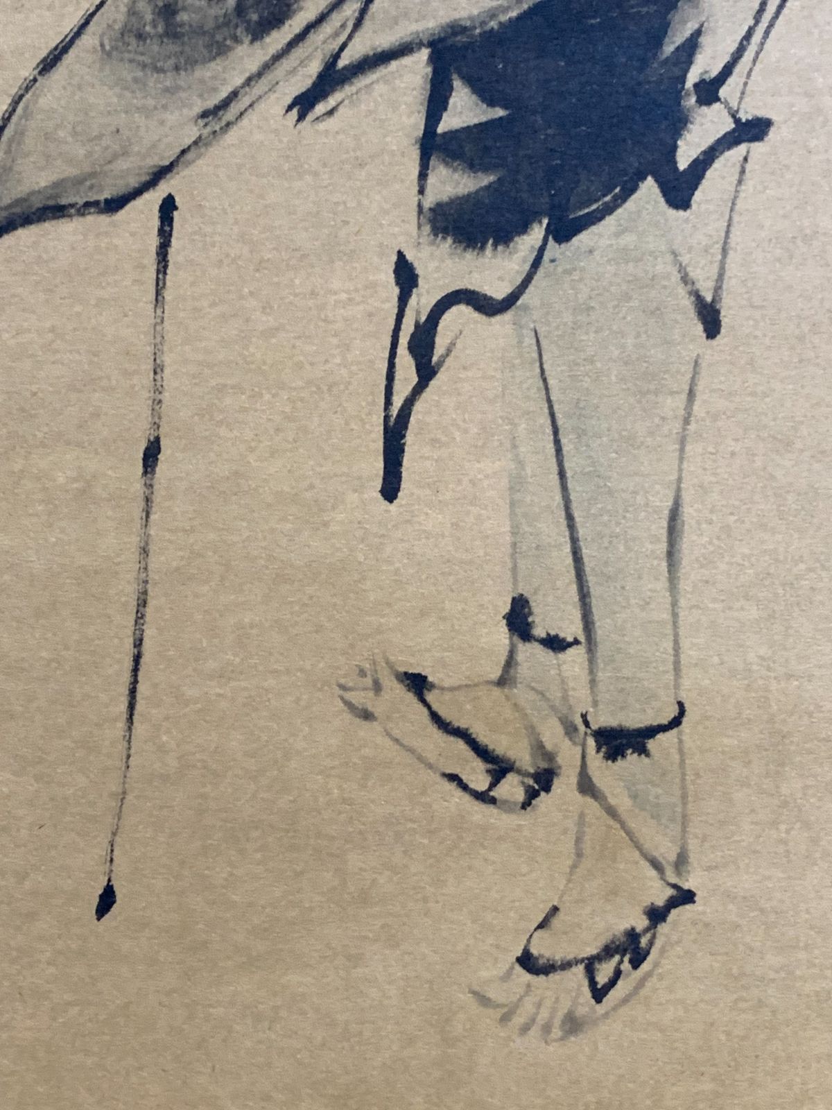掛け軸】354 葛飾北斎「西行立姿図」工芸 浮世絵師 #茶掛 #掛軸 #古