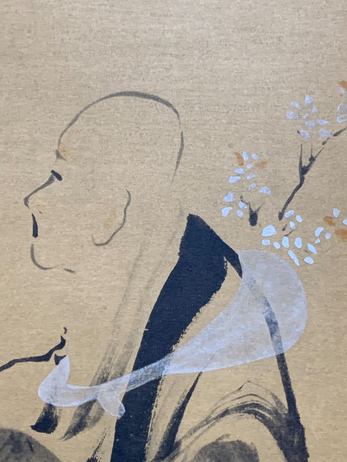 掛け軸】354 葛飾北斎「西行立姿図」工芸 浮世絵師 #茶掛 #掛軸 #古