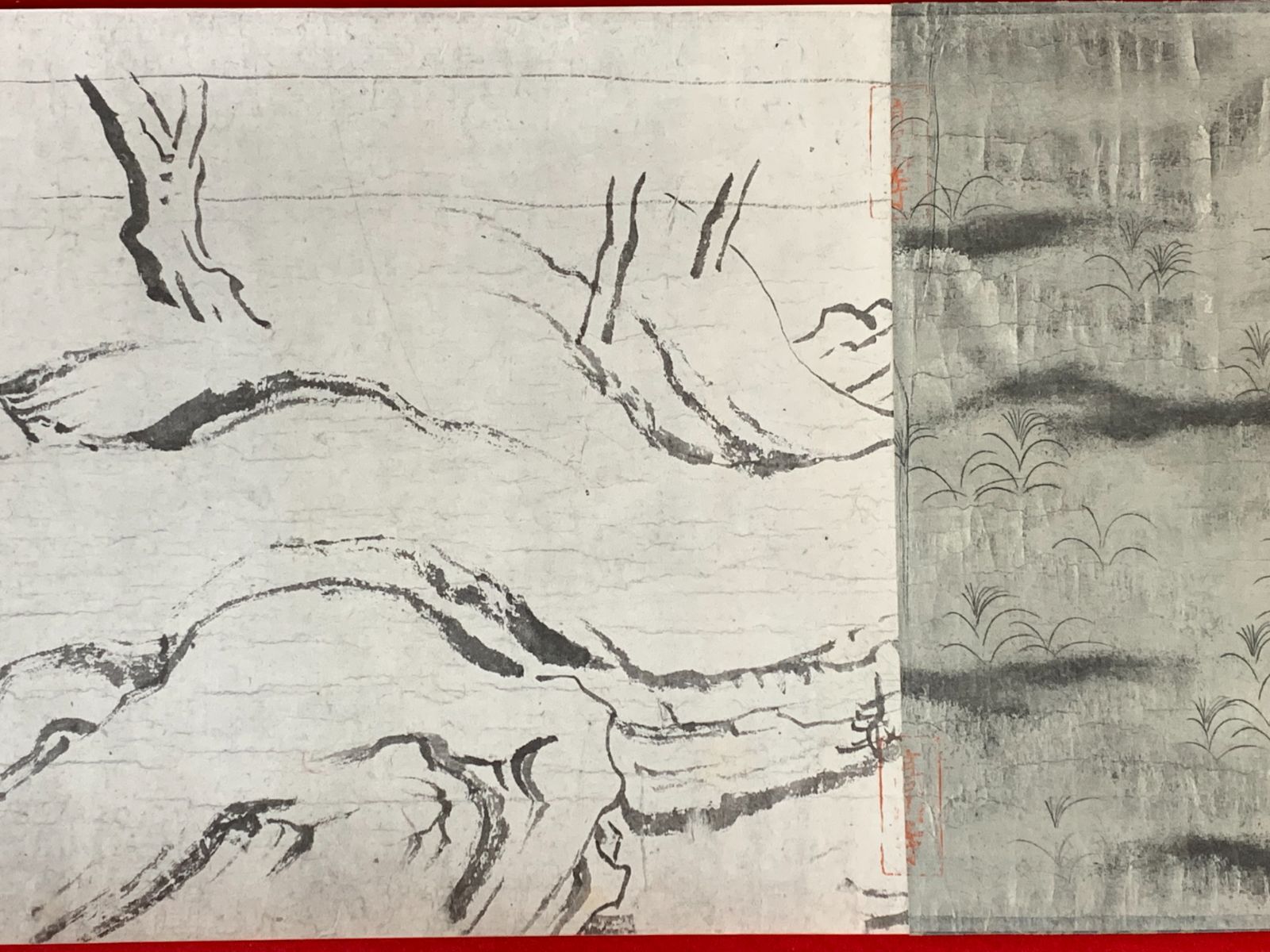 掛け軸】361 国宝「鳥獣戯画巻」巻物 便利堂制作発行 解説有 #茶掛