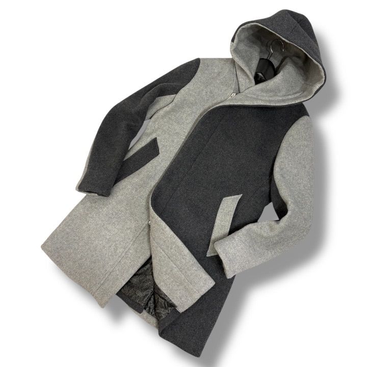 美品 LEON掲載 1PIU1UGUALE3 CRAZY WRAP COAT クレイジー ウール