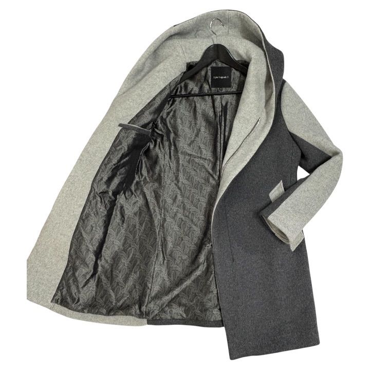 美品 LEON掲載 1PIU1UGUALE3 CRAZY WRAP COAT クレイジー ウール