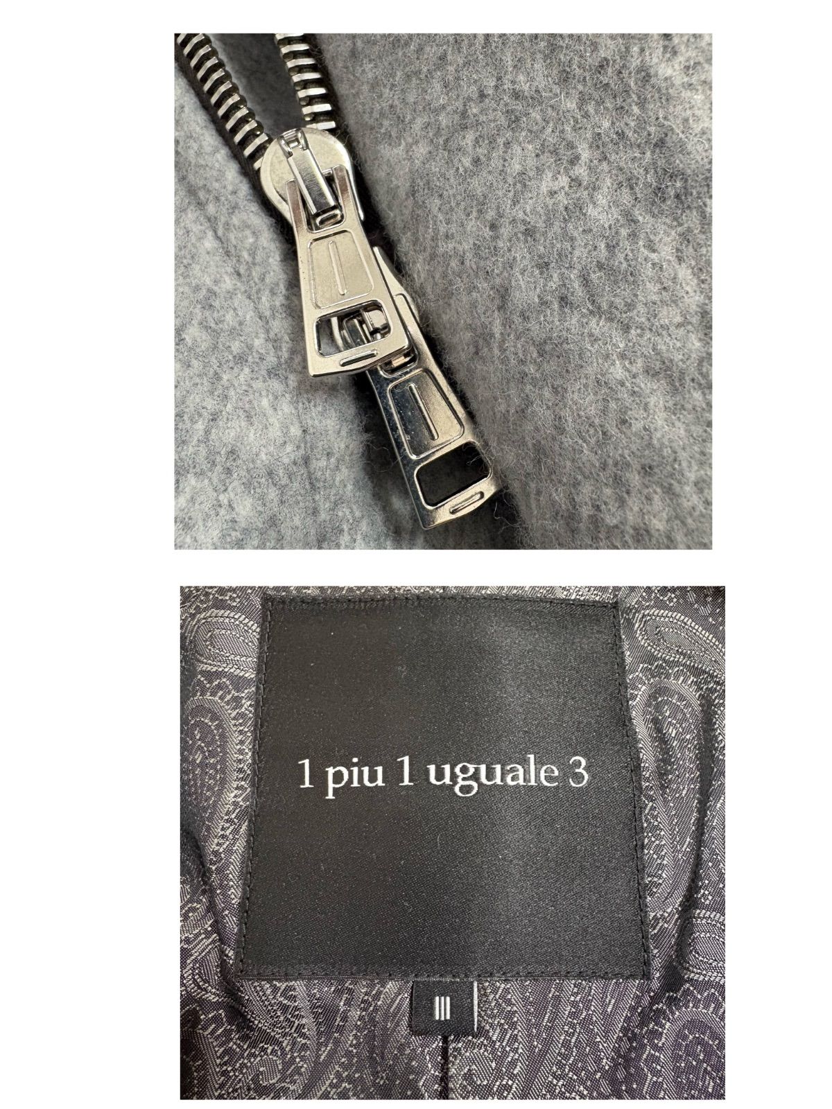 美品 LEON掲載 1PIU1UGUALE3 CRAZY WRAP COAT クレイジー ウール 