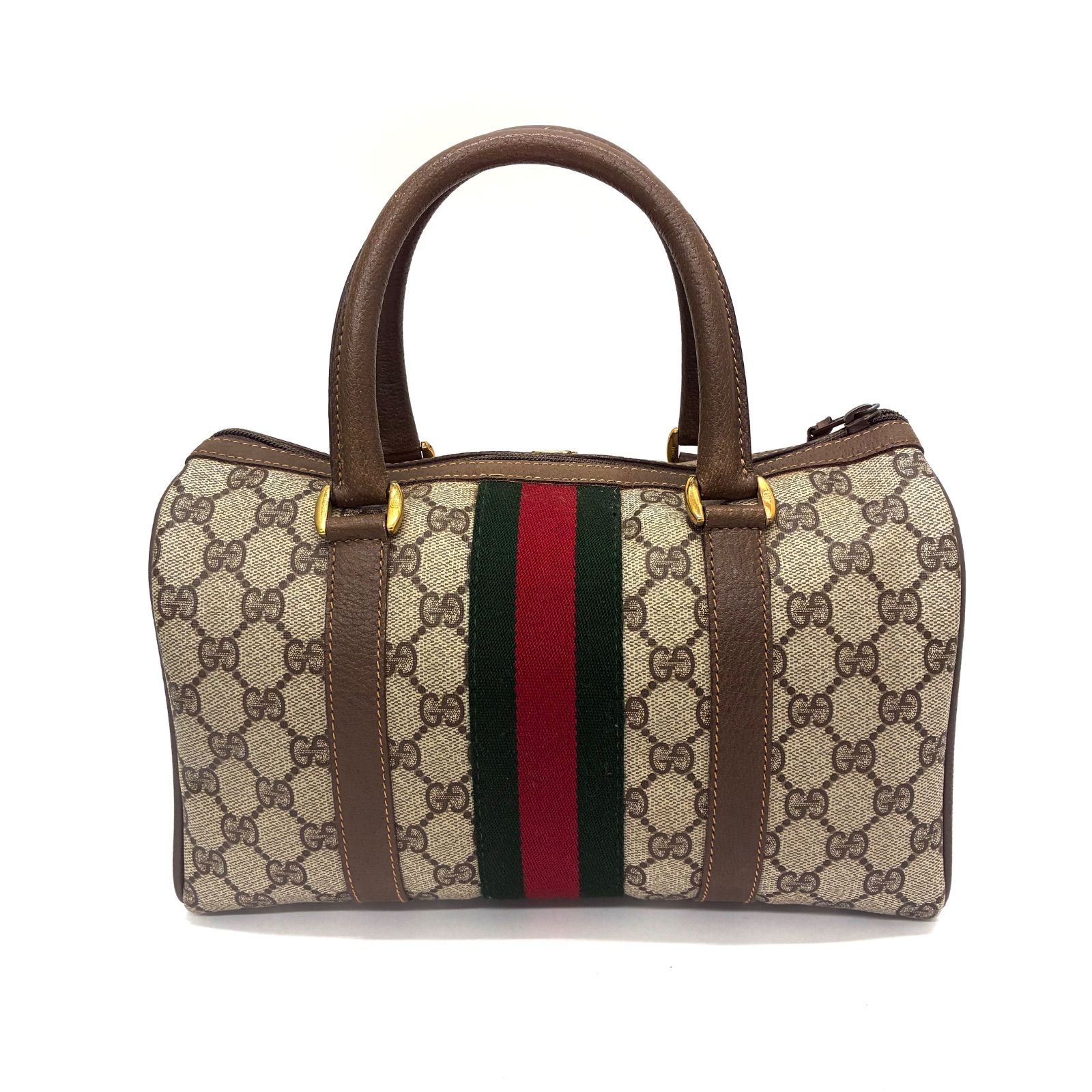 GUCCI オールドグッチ GG柄 シェリーライン ミニボストン型 ジャンク ◇GUCCI◇オールドグッチ GG シェリーライン ミニボストンバッグ
