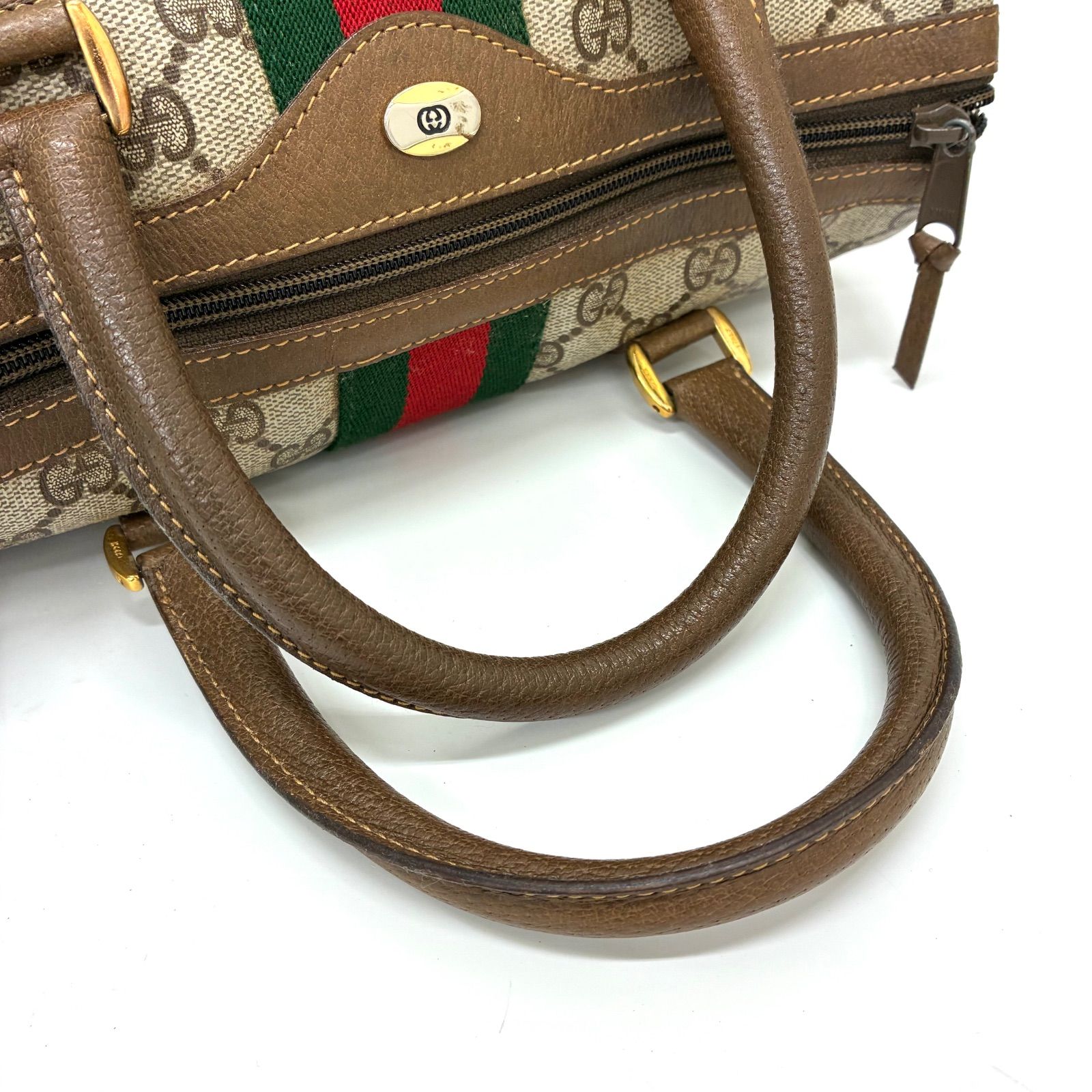 ◇GUCCI◇オールドグッチ GG シェリーライン ミニボストンバッグ