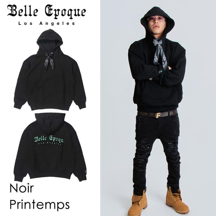 eyden着用】【エイデン着用】BELLE EPOQUE パーカー 【BLACK】【S】【M 