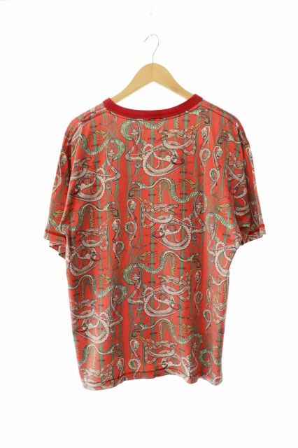 エヴィス EVISU snake tee スネーク柄 半袖 Tシャツ 大 マルチカラー ブランド古着ベクトル 中古260227