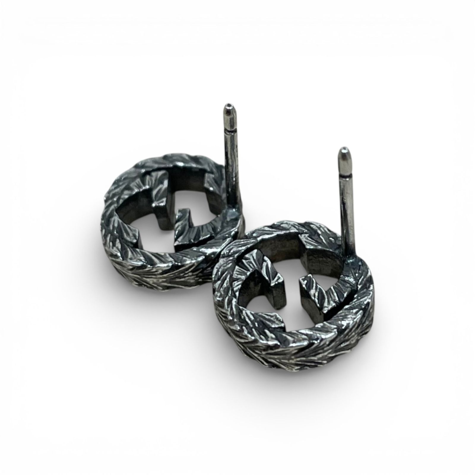 GUCCI グッチ ピアス インターロッキングG アラベスク スターリング