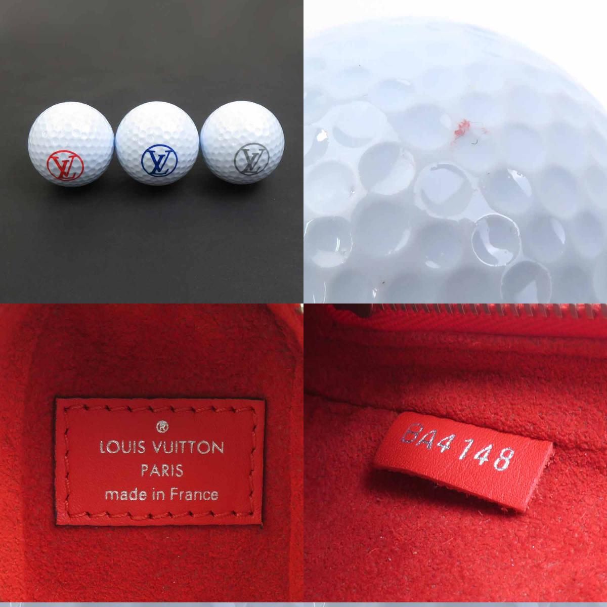 ルイ ヴィトン LOUIS VUITTON ゴルフボール ゴルフボールケース セット
