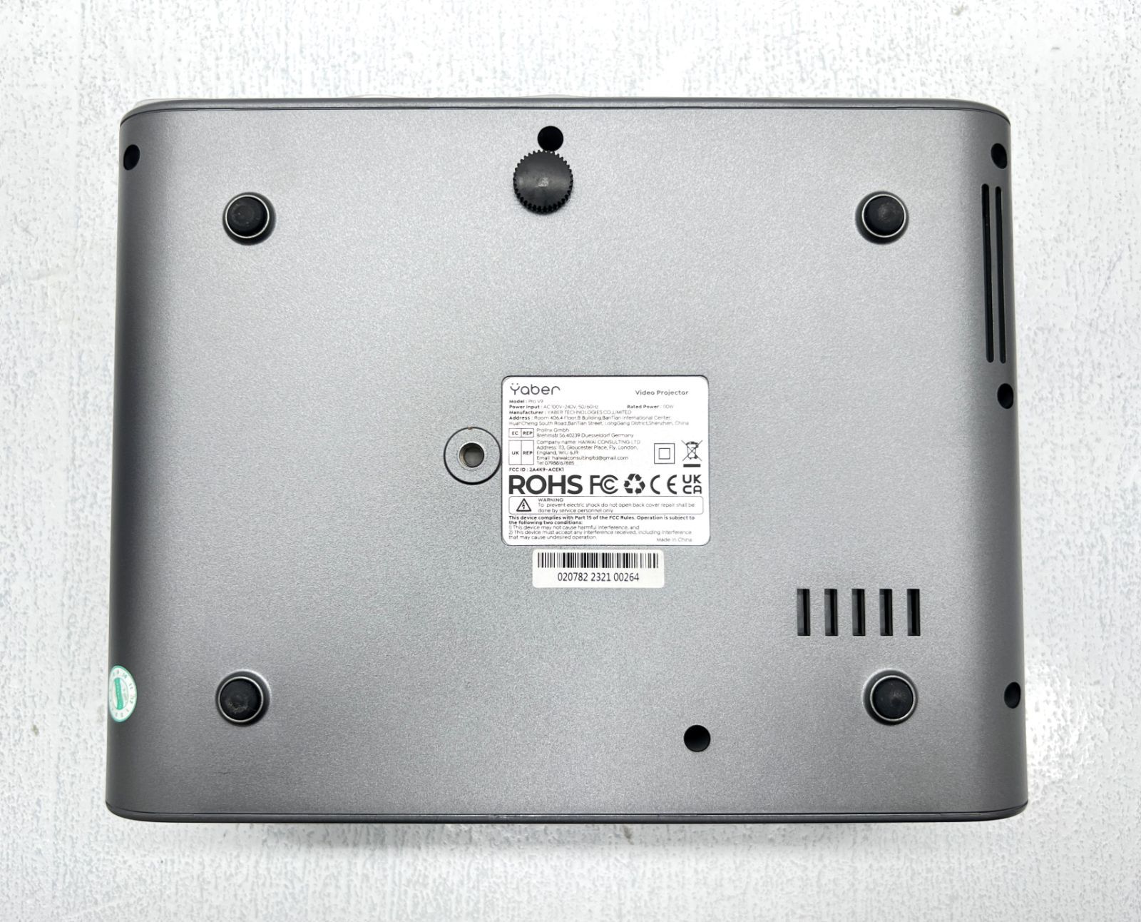 盛岡66-0008] YABER PROV9 プロジェクター 収納バッグ付属【美品/100