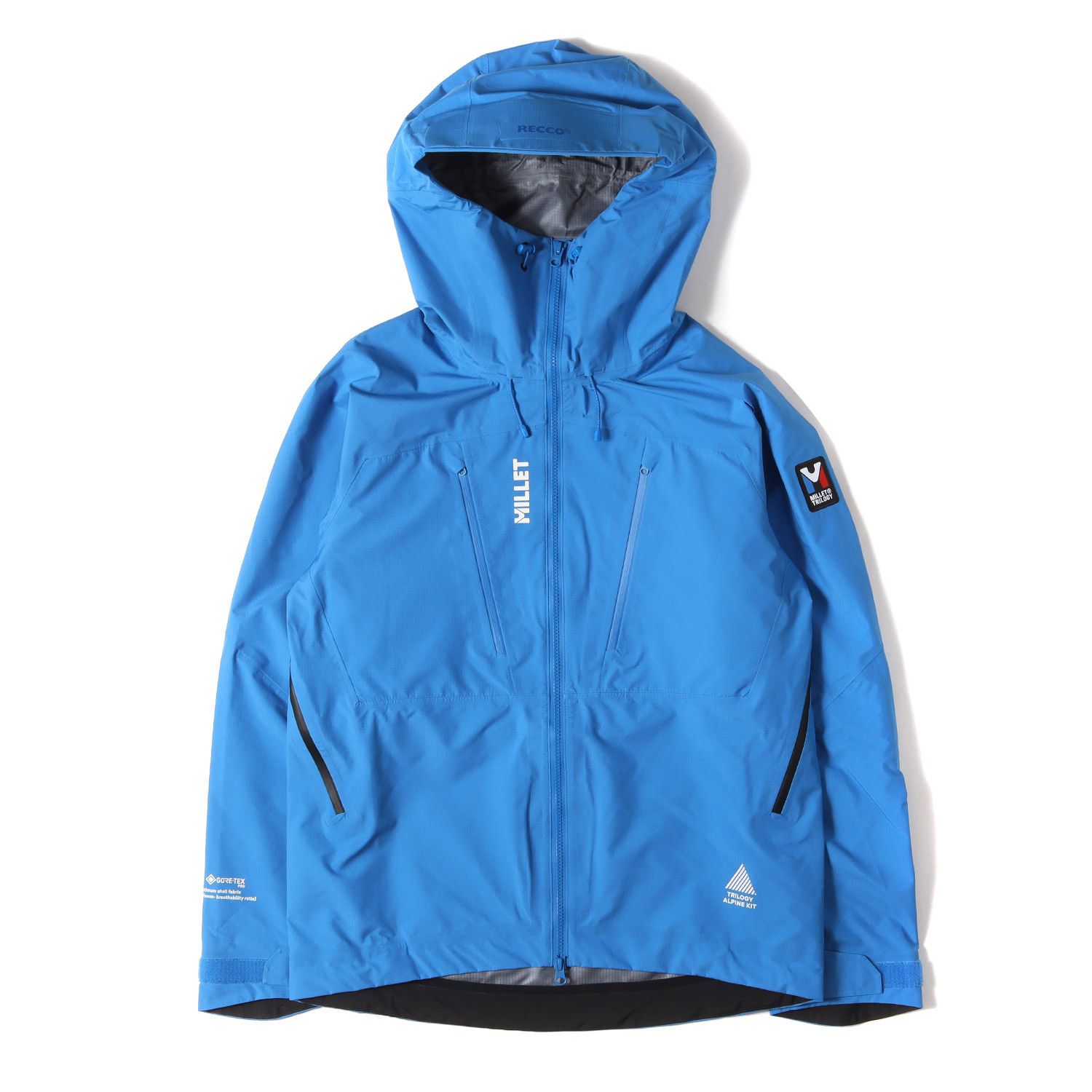 【美品】MILLET ミレー ジャケット ブルー(ICON BLUE) サイズ:M | 現行モデル リロジー ジョラス ゴアテックス プロ 3L フーディ ジャケット (TRI JORASSES GTX P 3L HD) | アウター ブルゾン 上着【メンズ】【中古】 美品】MILLET ミレー ジャケット ブルー(ICON BLUE) サイズ:M | 現行